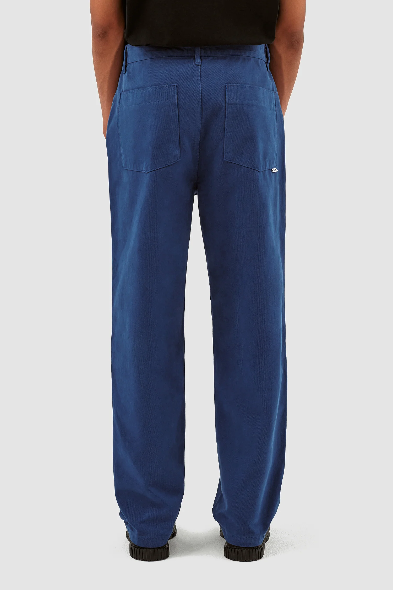 Pantalon en velours de coton Porter - Bleu - Image 3