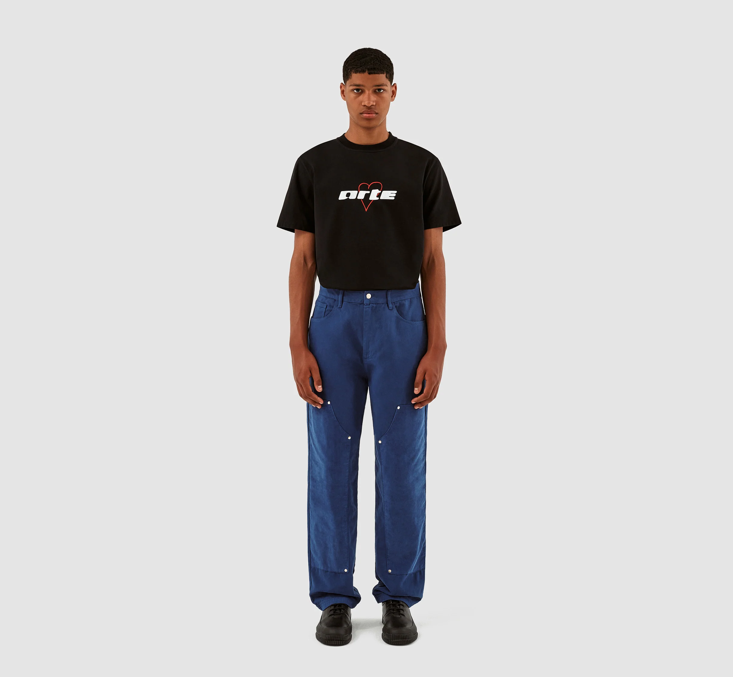 Pantalon en velours de coton Porter - Bleu - Image 5