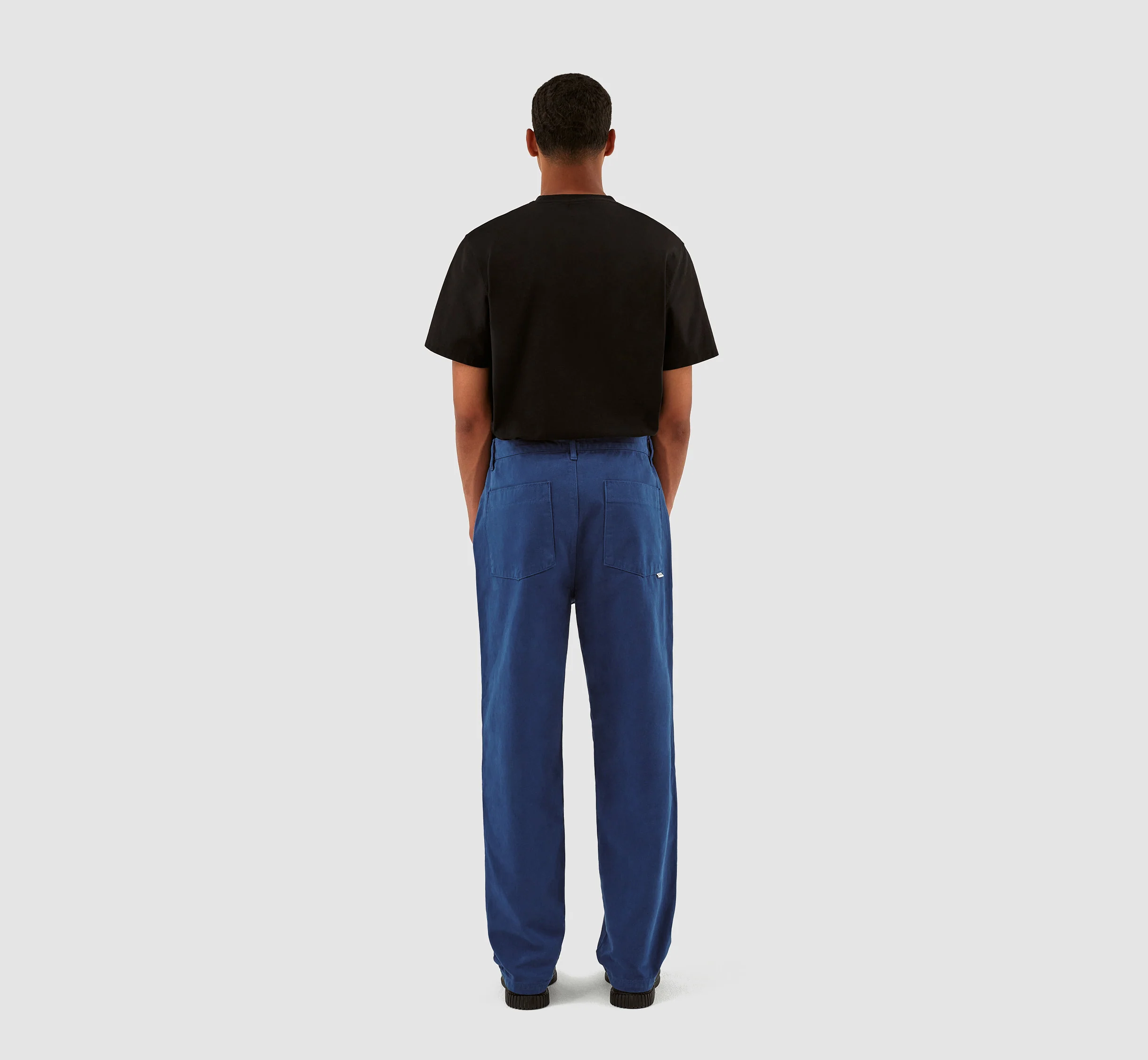Pantalon en velours de coton Porter - Bleu - Image 7