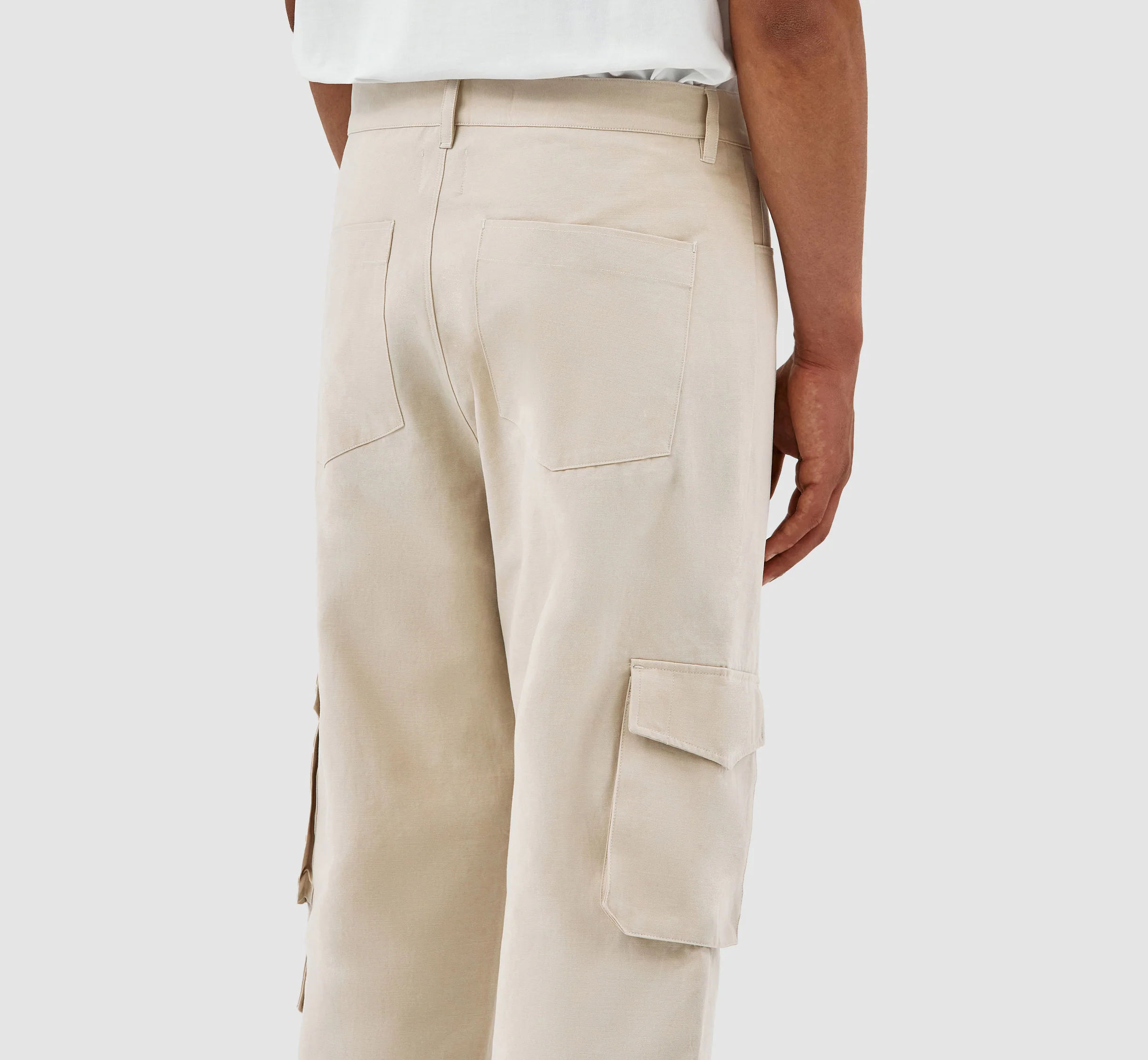 Pantalon à double poche Porter - Crème - Image 5