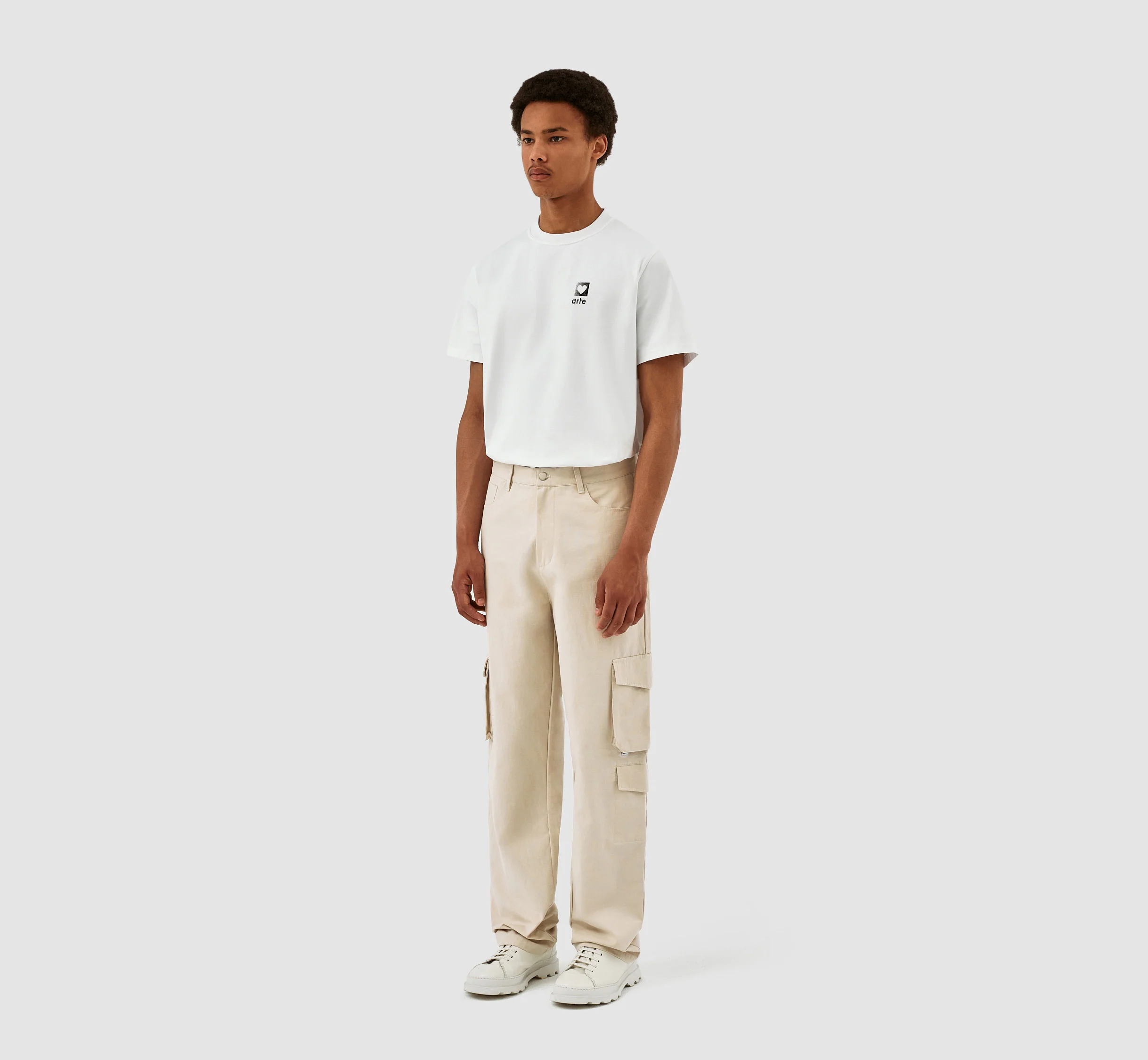 Pantalon à double poche Porter - Crème - Image 7