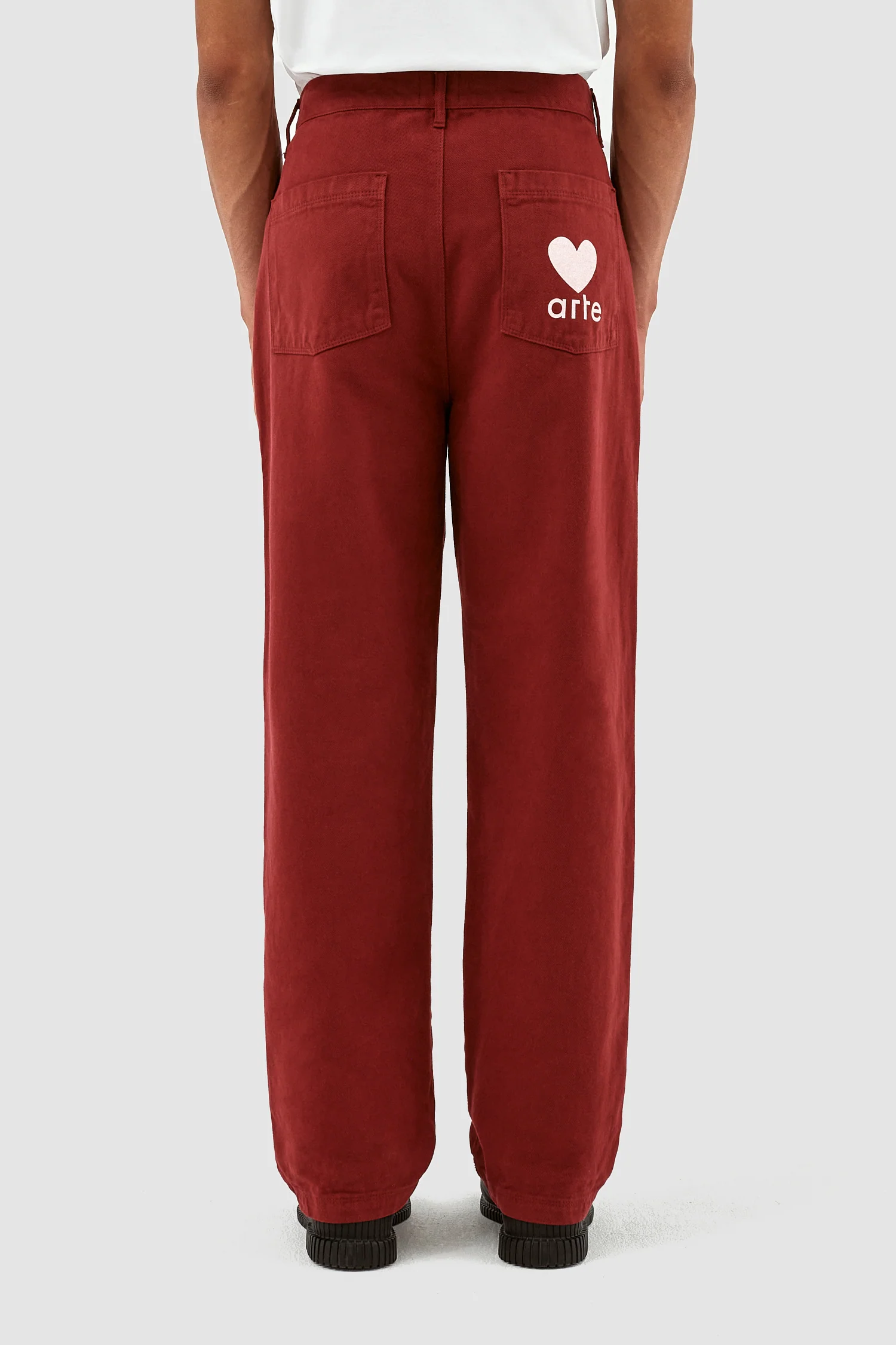 Pantalon à poches Porter Heart - Bordeaux - Image 2