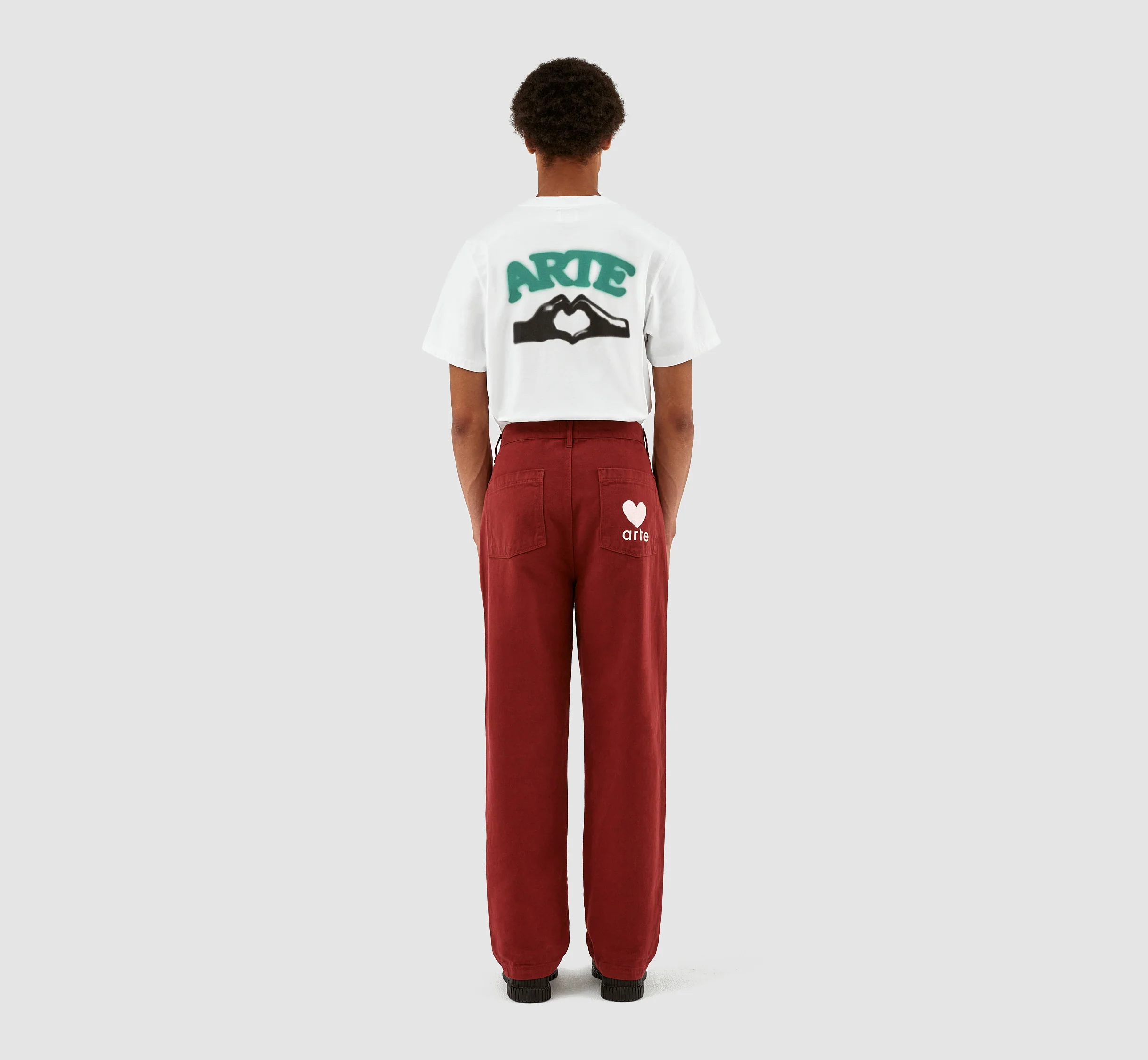 Pantalon à poches Porter Heart - Bordeaux - Image 7