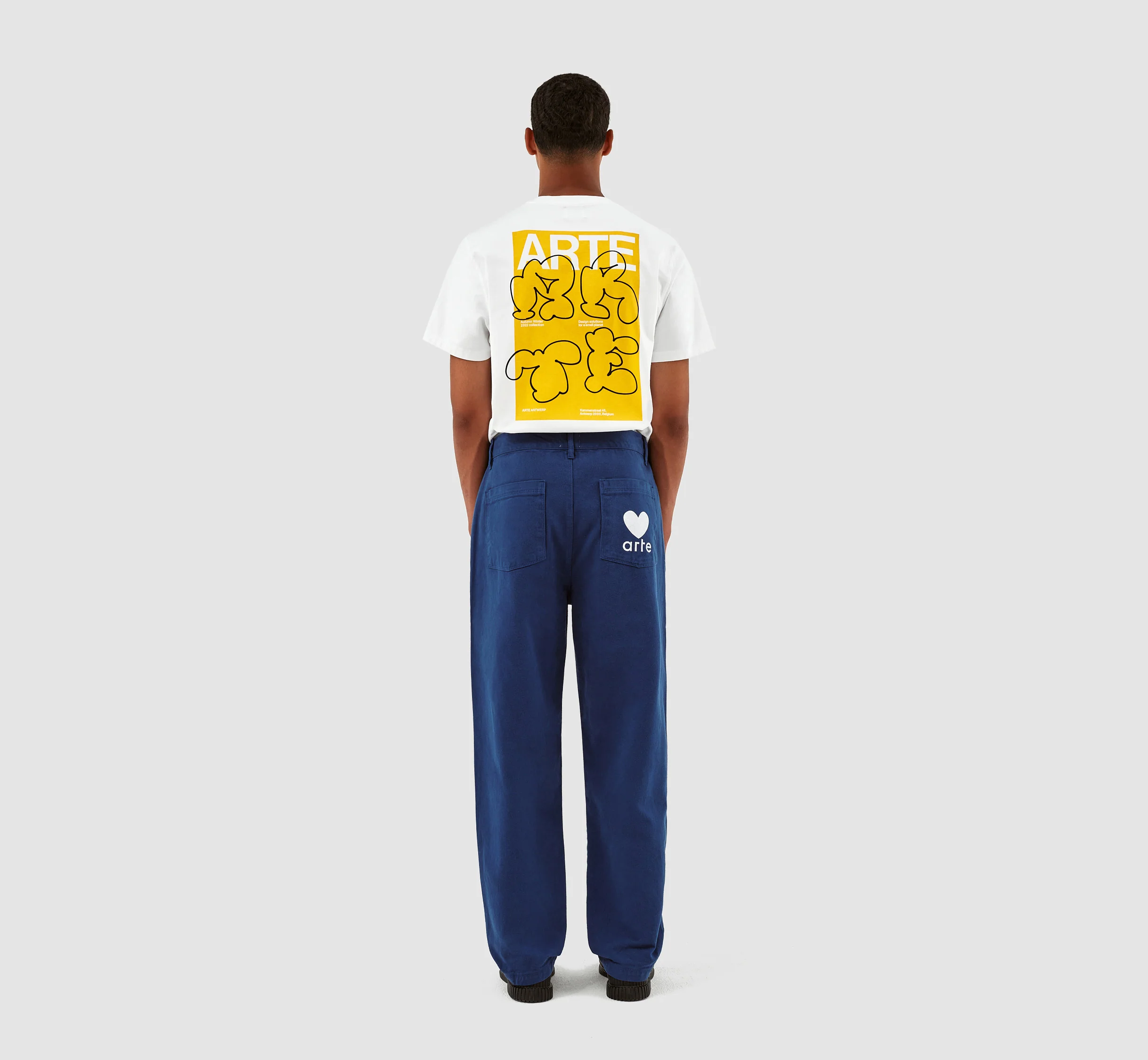 Pantalon à poches en forme de cœur Porter - Marine - Image 7
