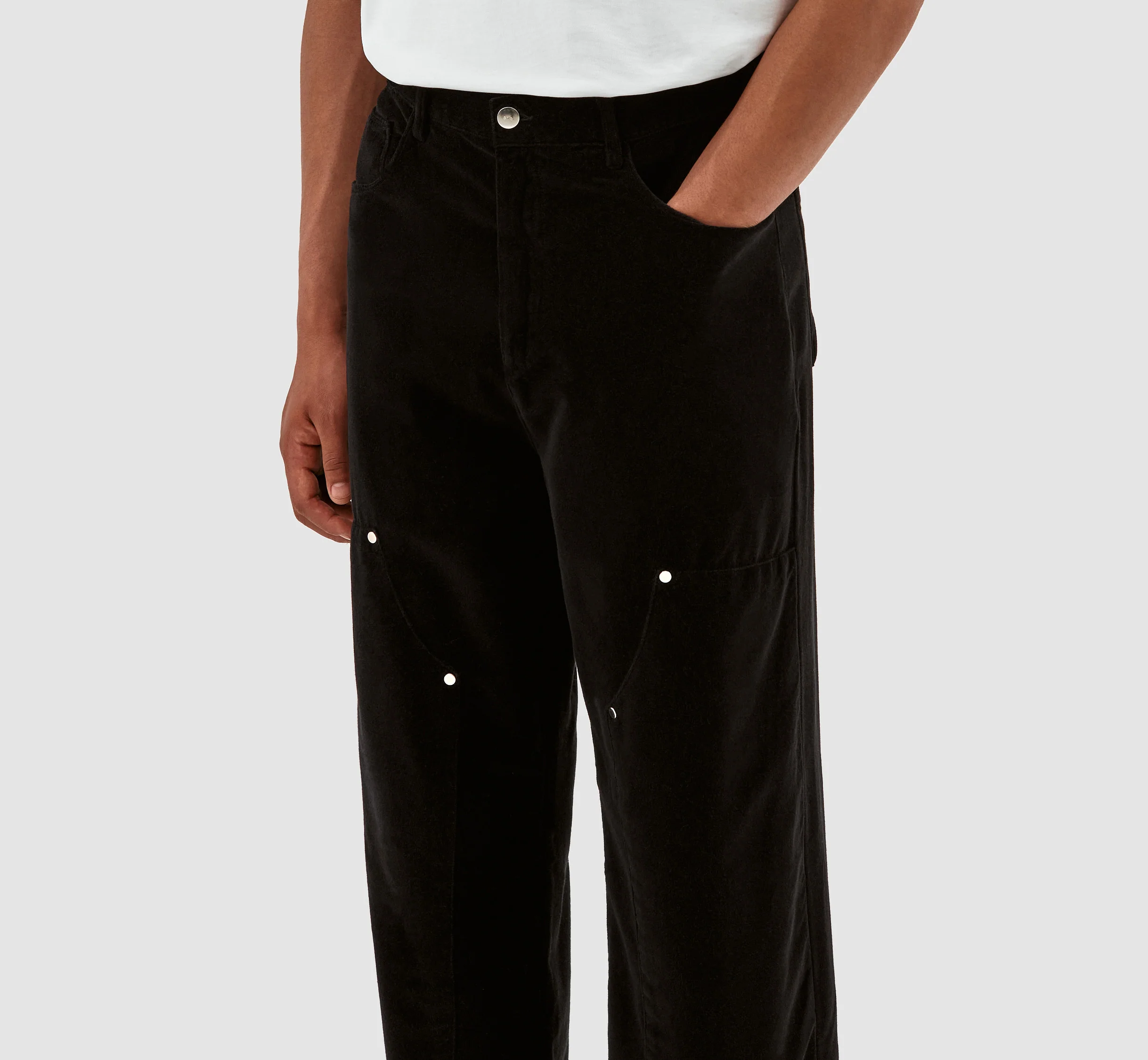 Pantalon en velours Porter - Noir - Image 4