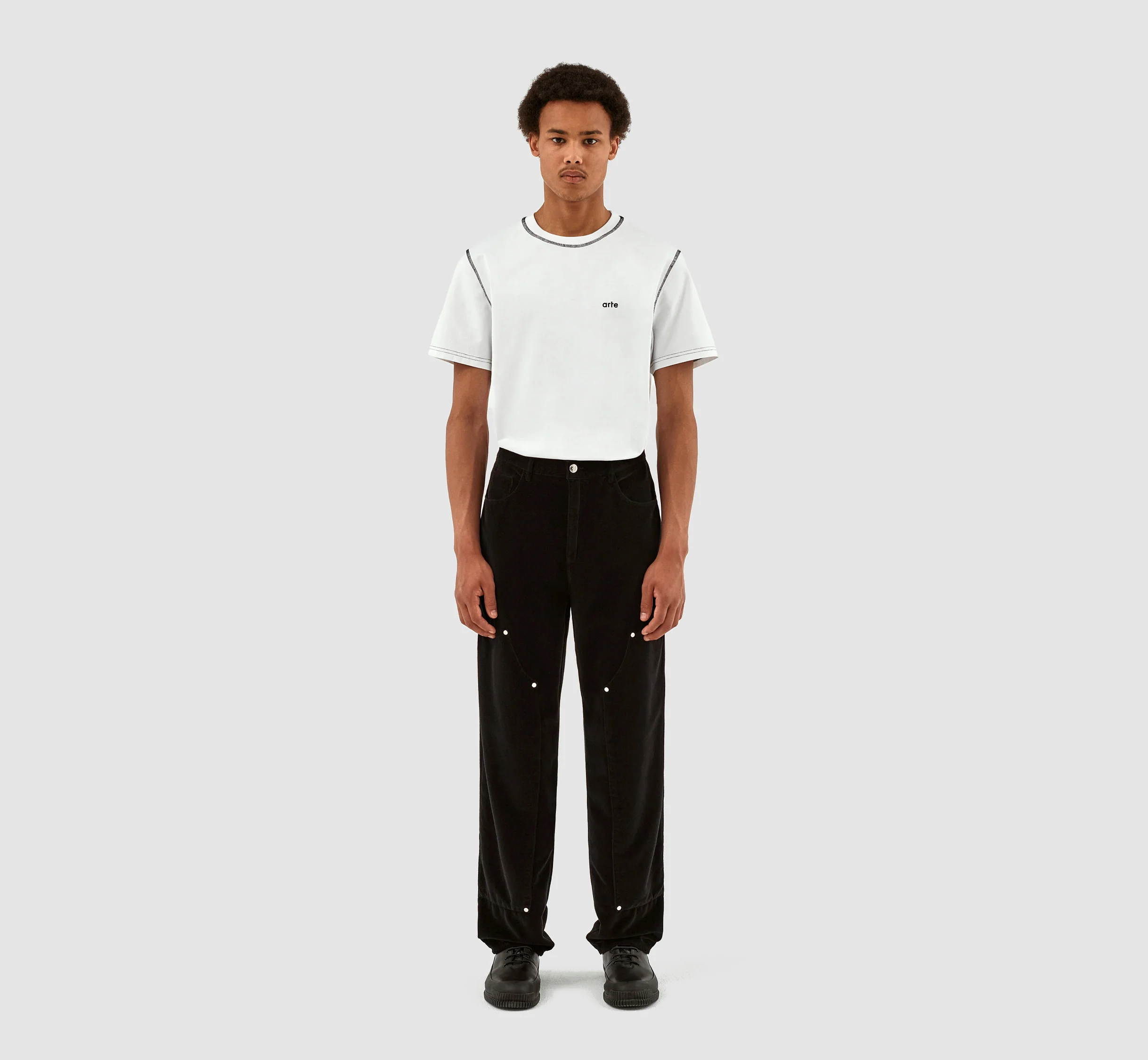 Pantalon en velours Porter - Noir - Image 5