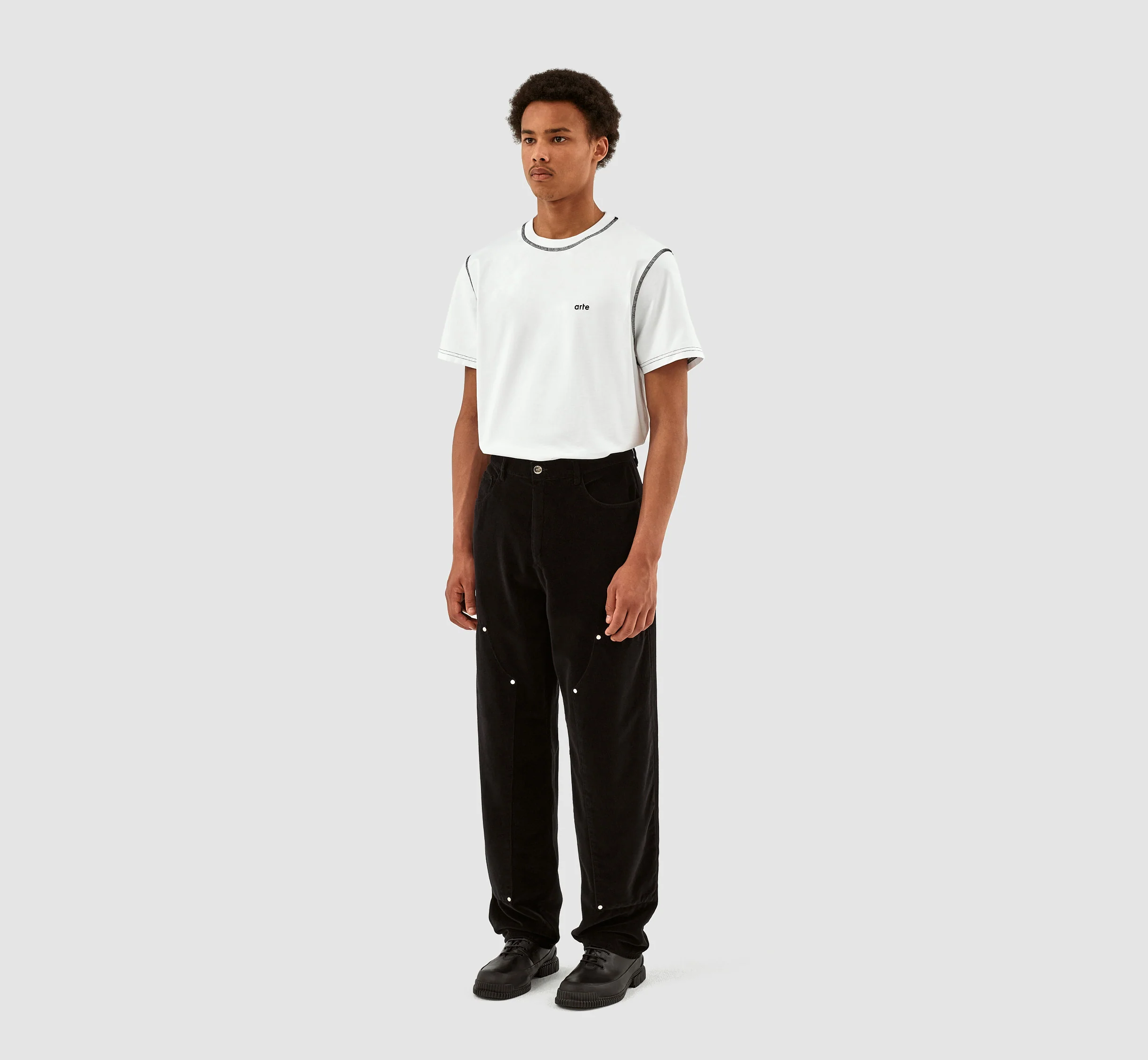Pantalon en velours Porter - Noir - Image 6