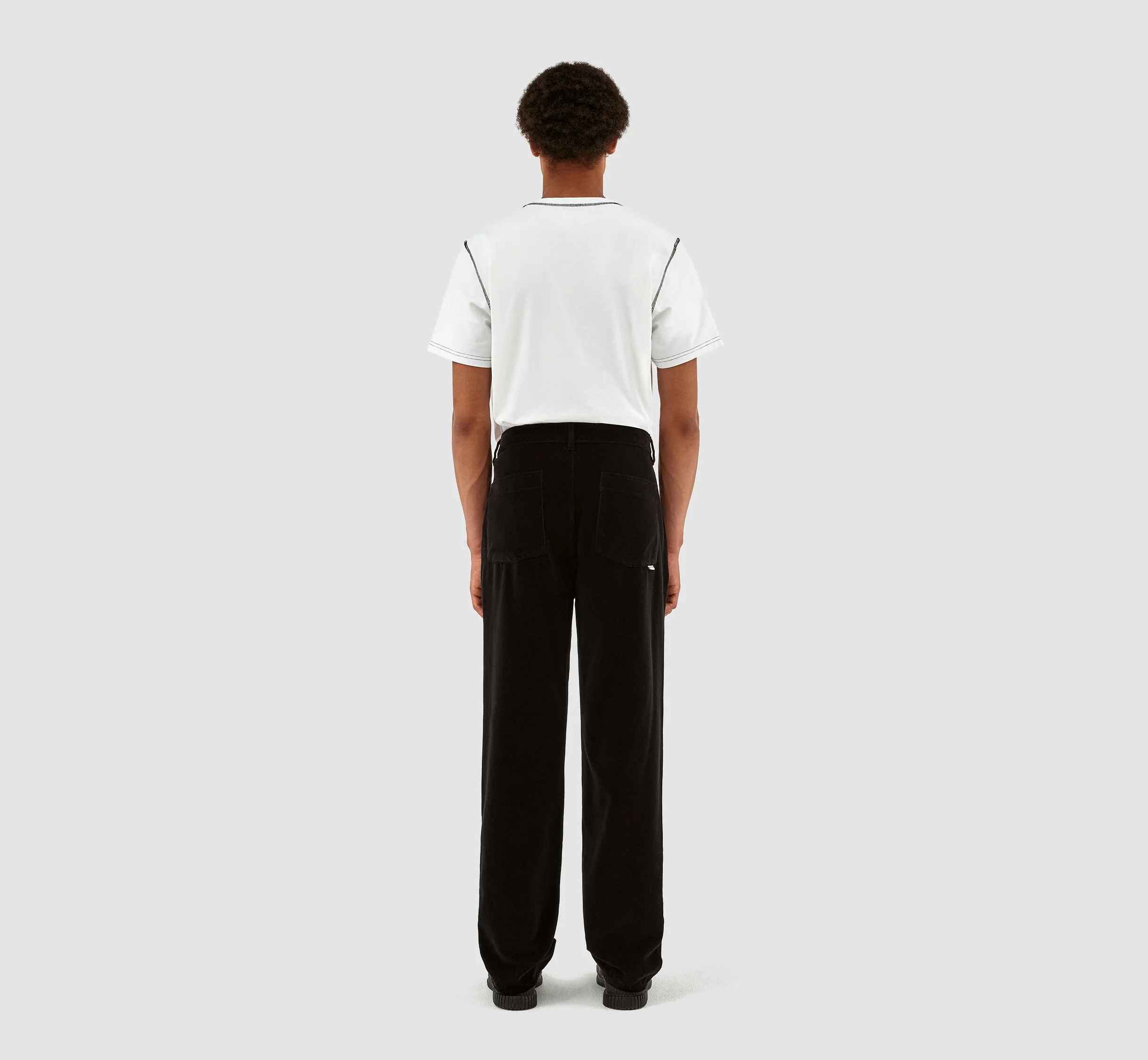 Pantalon en velours Porter - Noir - Image 7