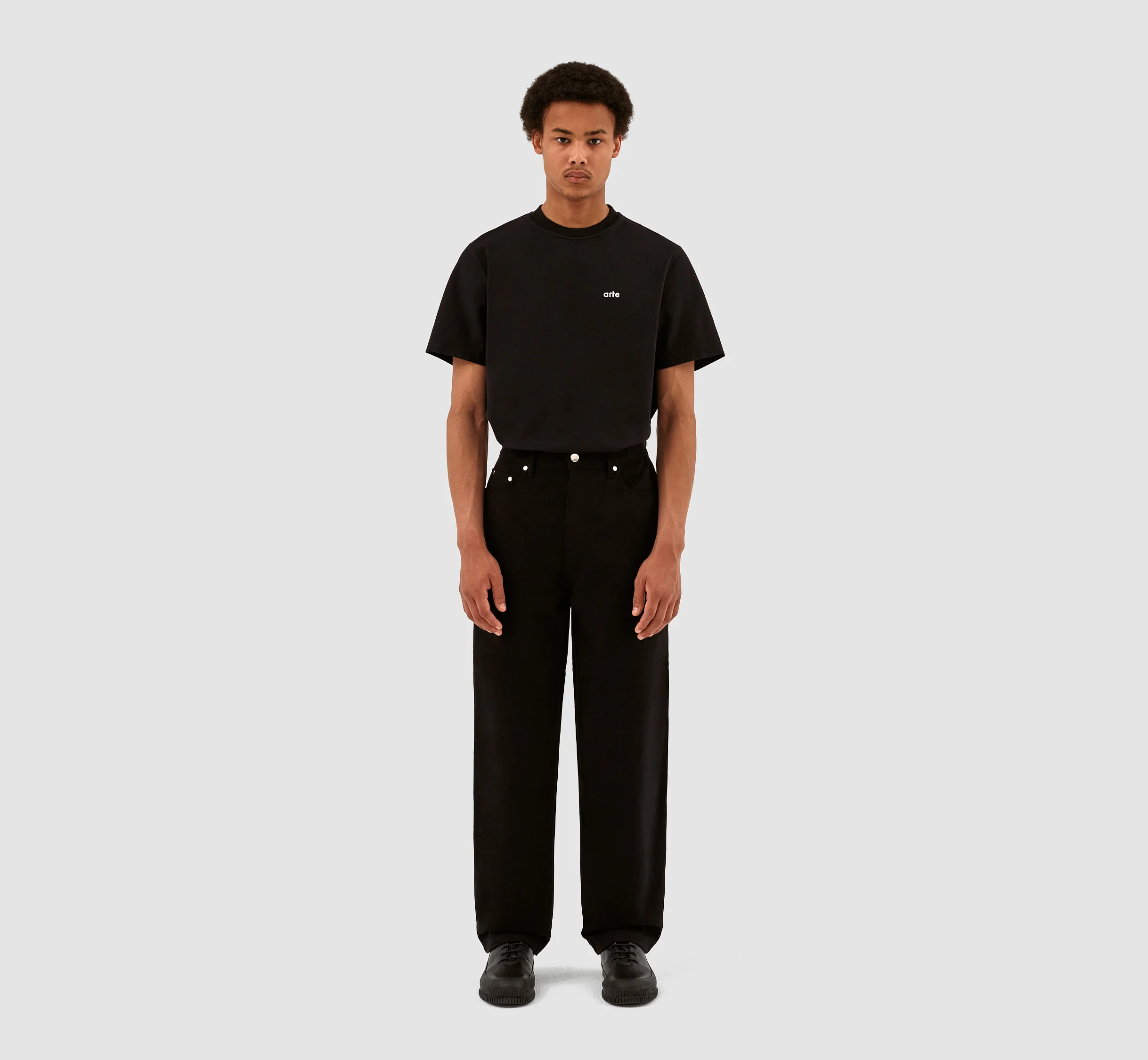 Pantalon en laine et coton Porter - Noir - Image 5