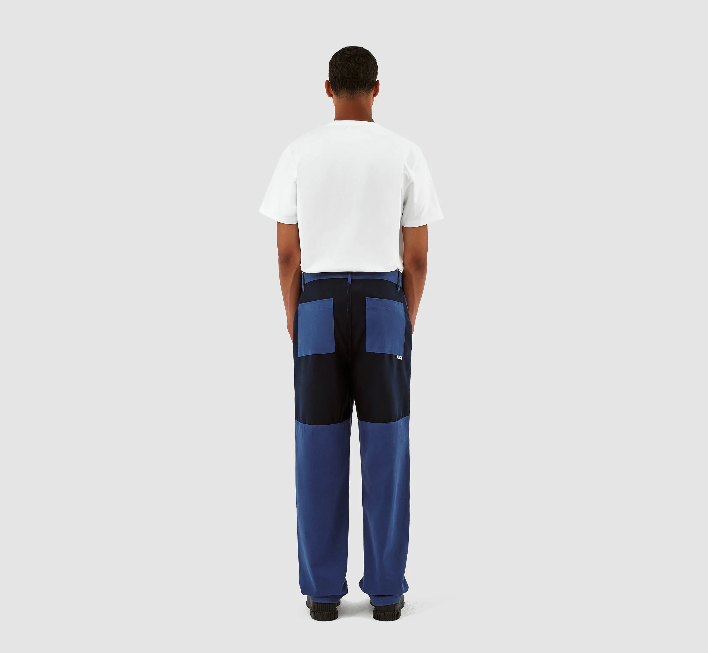 Pantalon en laine et coton Porter - Bleu - Image 8
