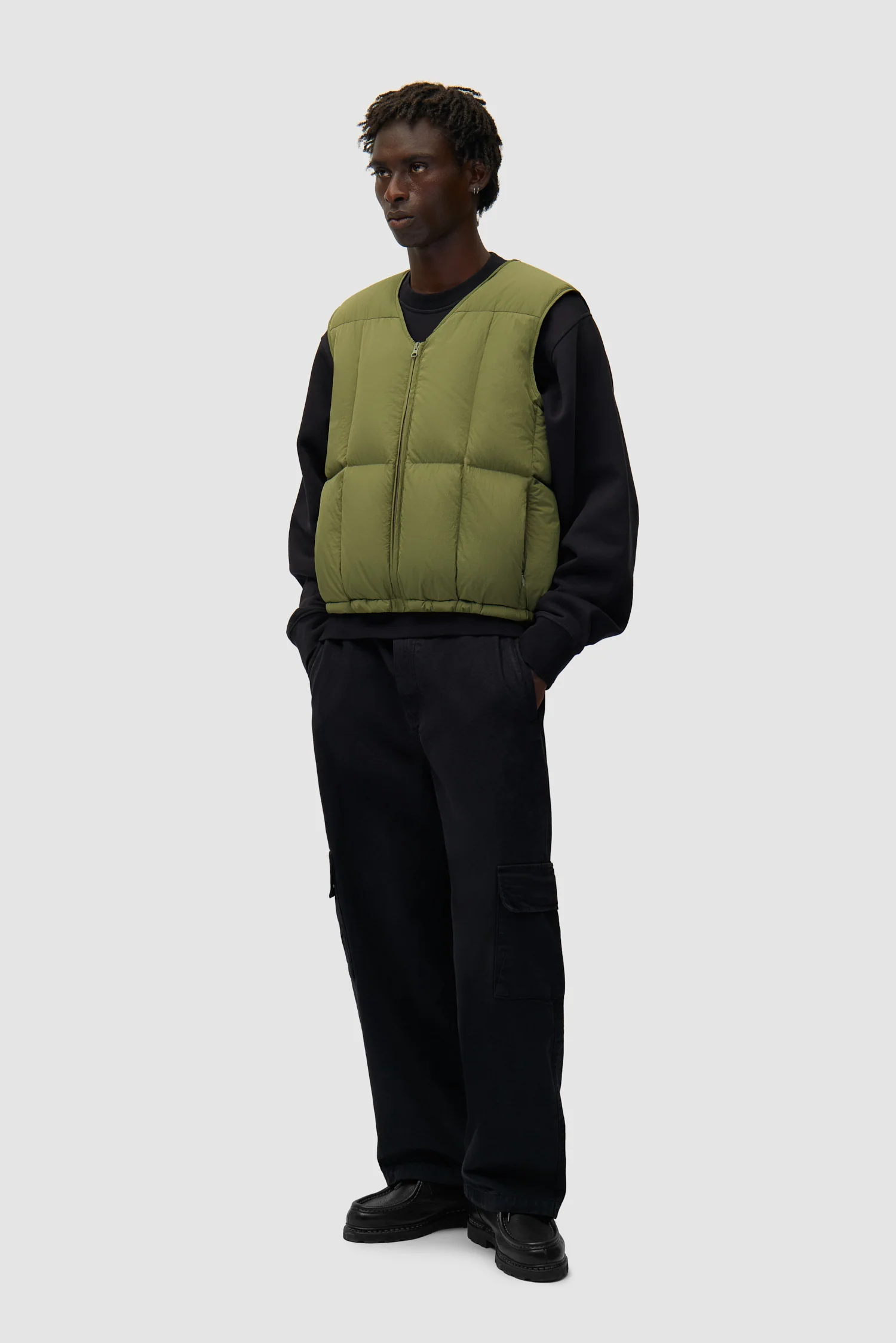 Gilet polaire - Vert - Image 4