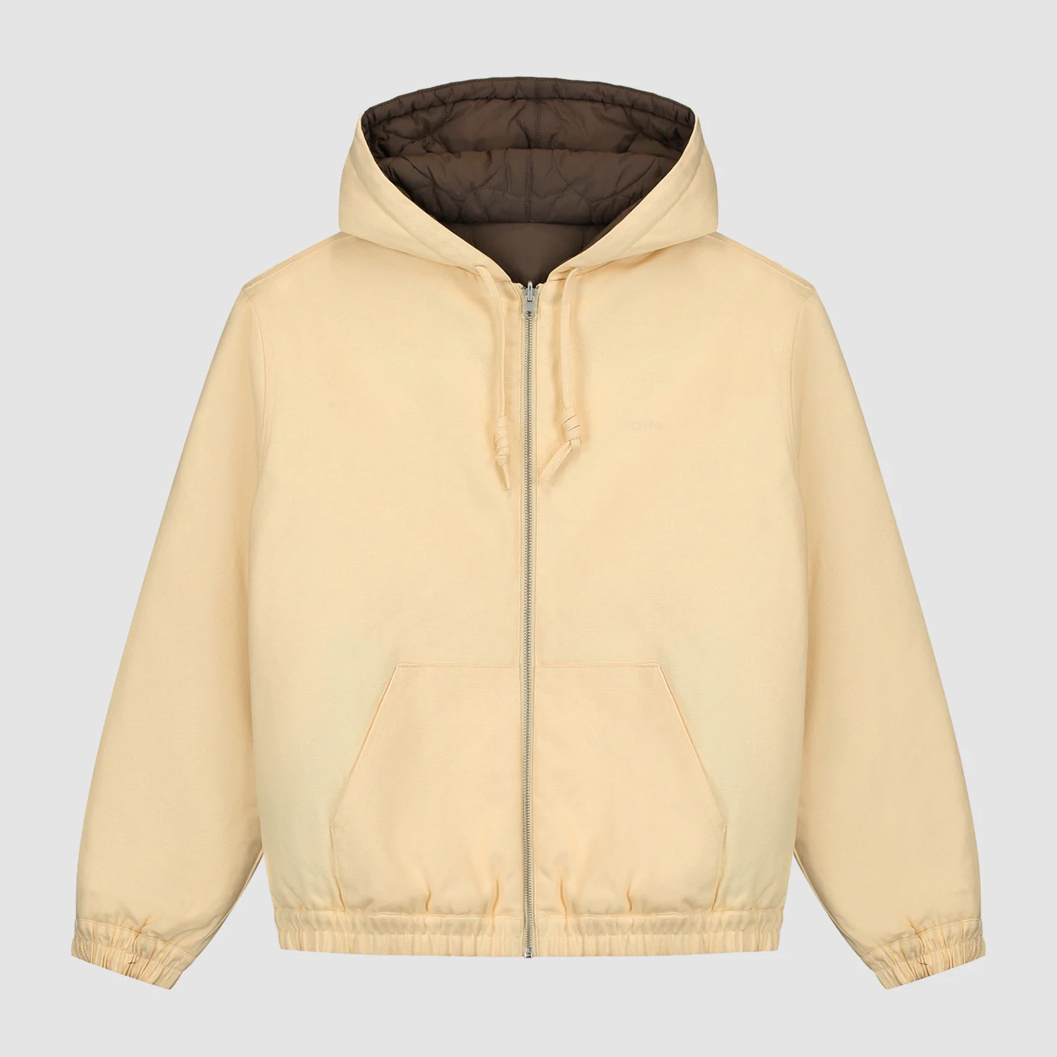 Veste à capuche réversible - Crème