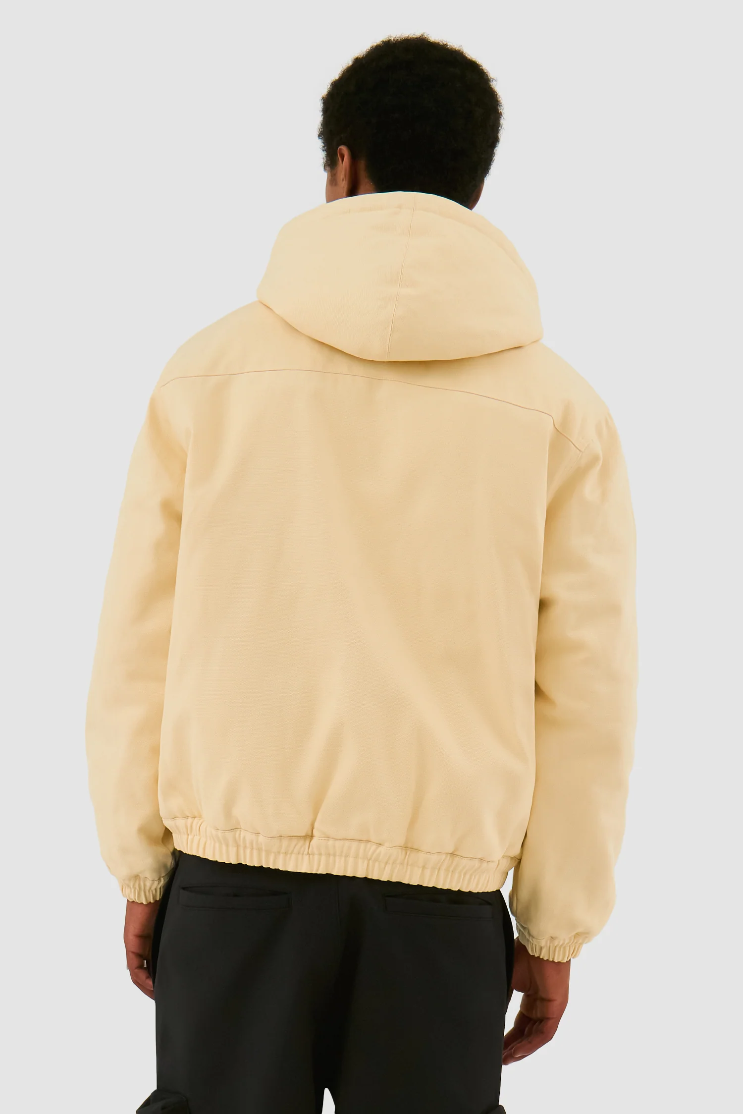 Veste à capuche réversible - Crème - Image 3