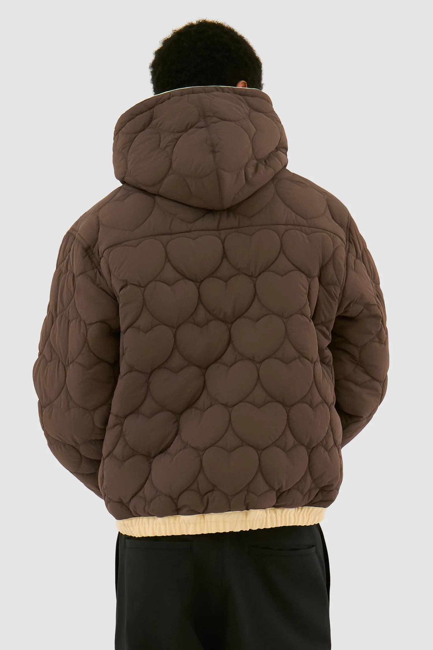 Veste à capuche réversible - Crème - Image 9