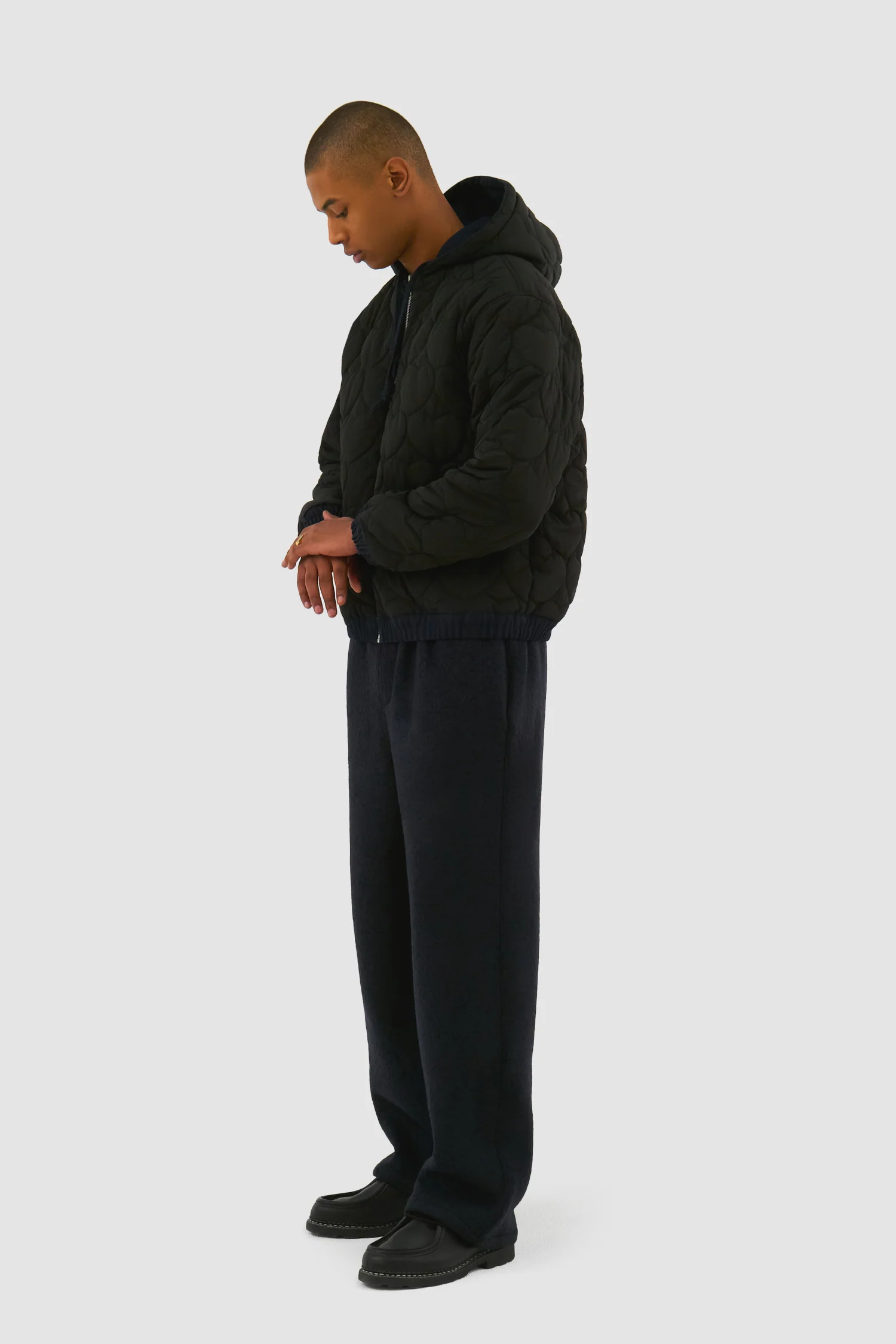 Veste à capuche réversible - Marine - Image 11
