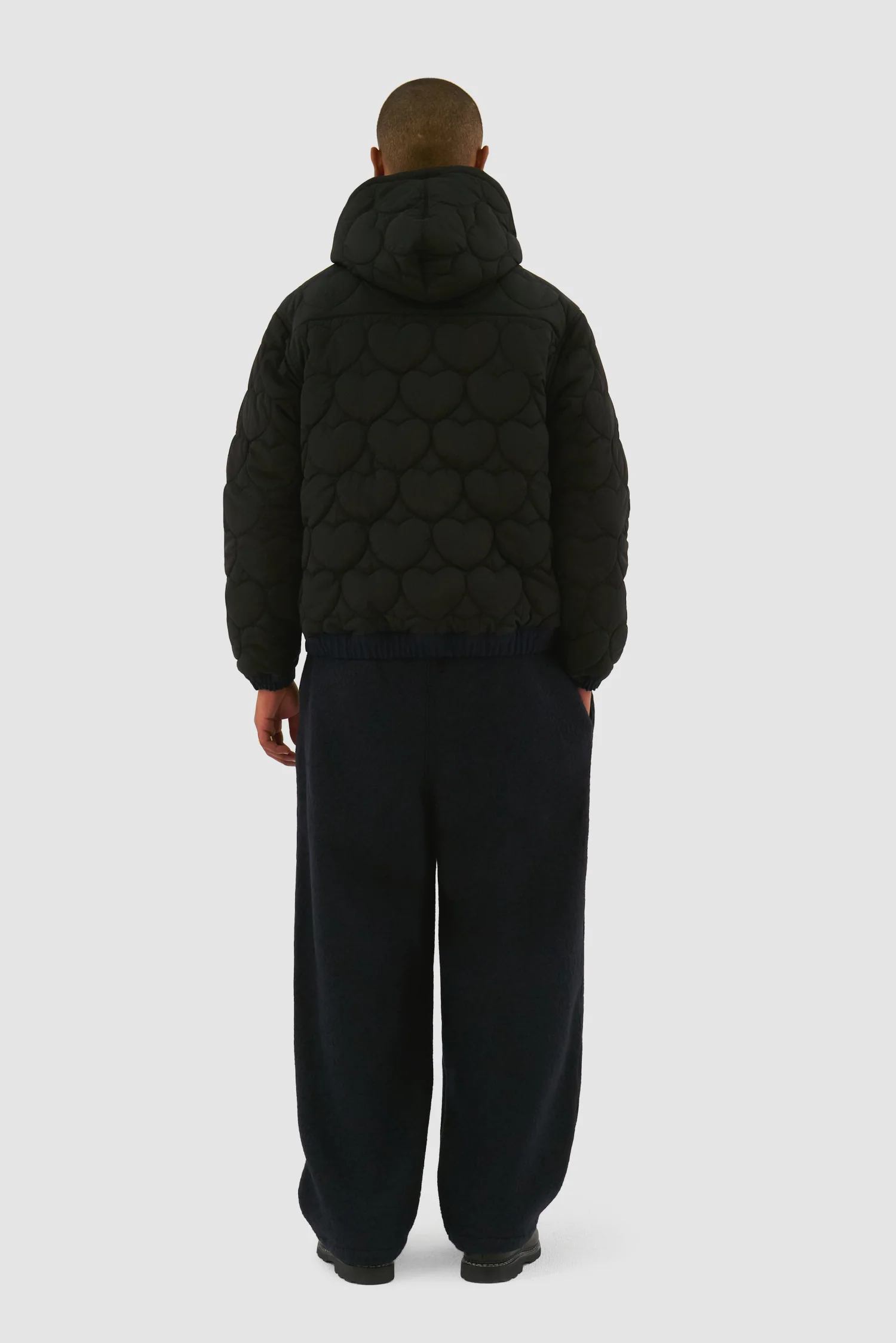 Veste à capuche réversible - Marine - Image 12