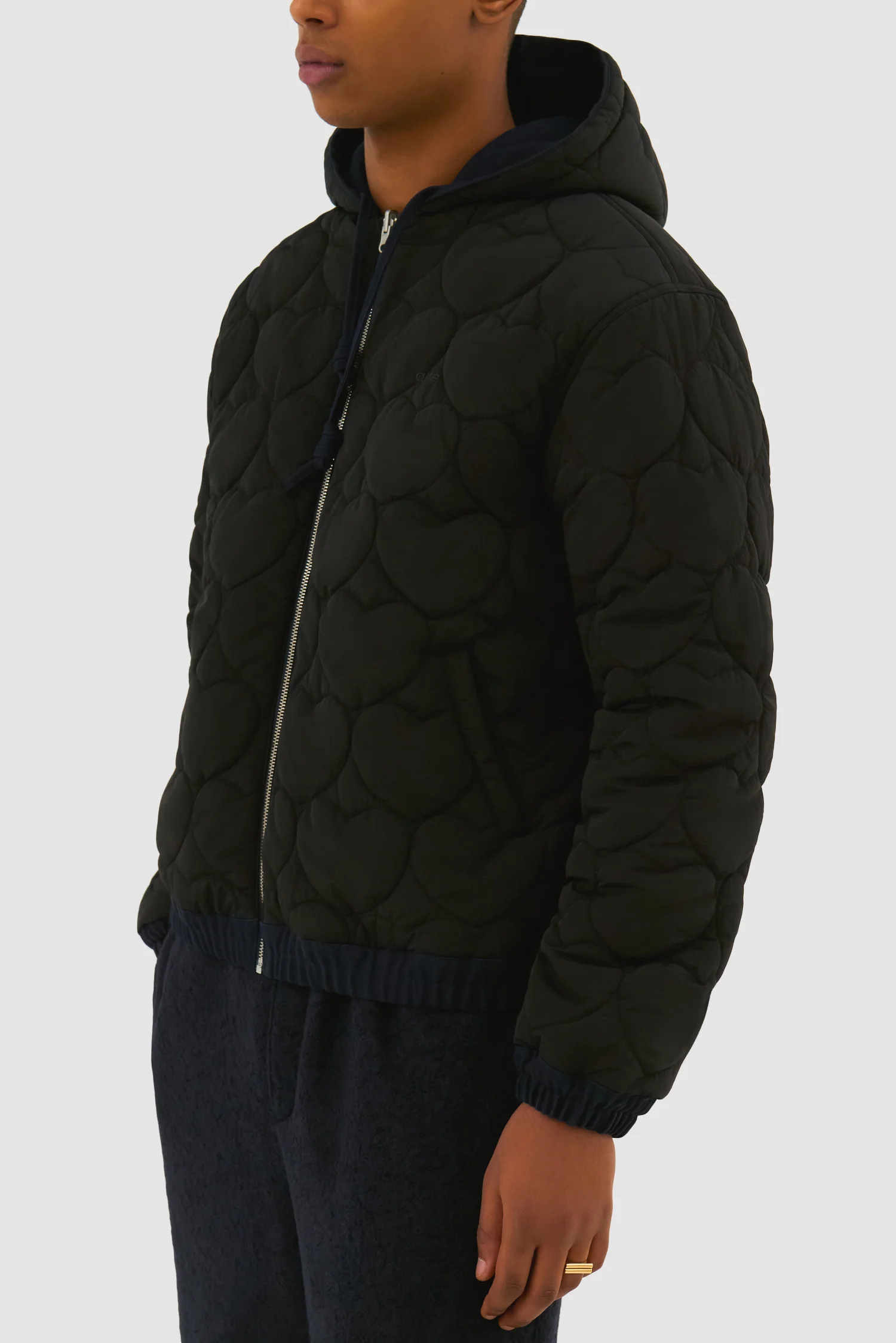 Veste à capuche réversible - Marine - Image 13