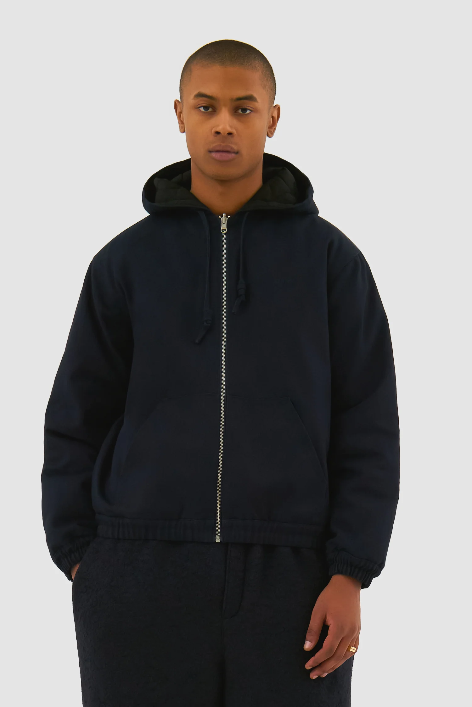 Veste à capuche réversible - Marine - Image 2
