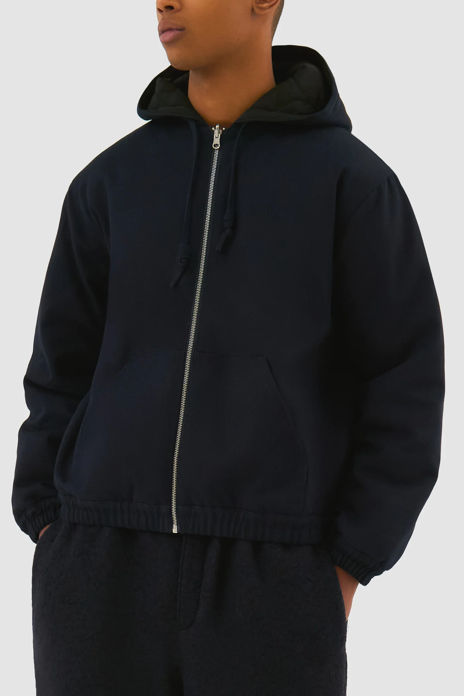 Veste à capuche réversible - Marine - Image 7