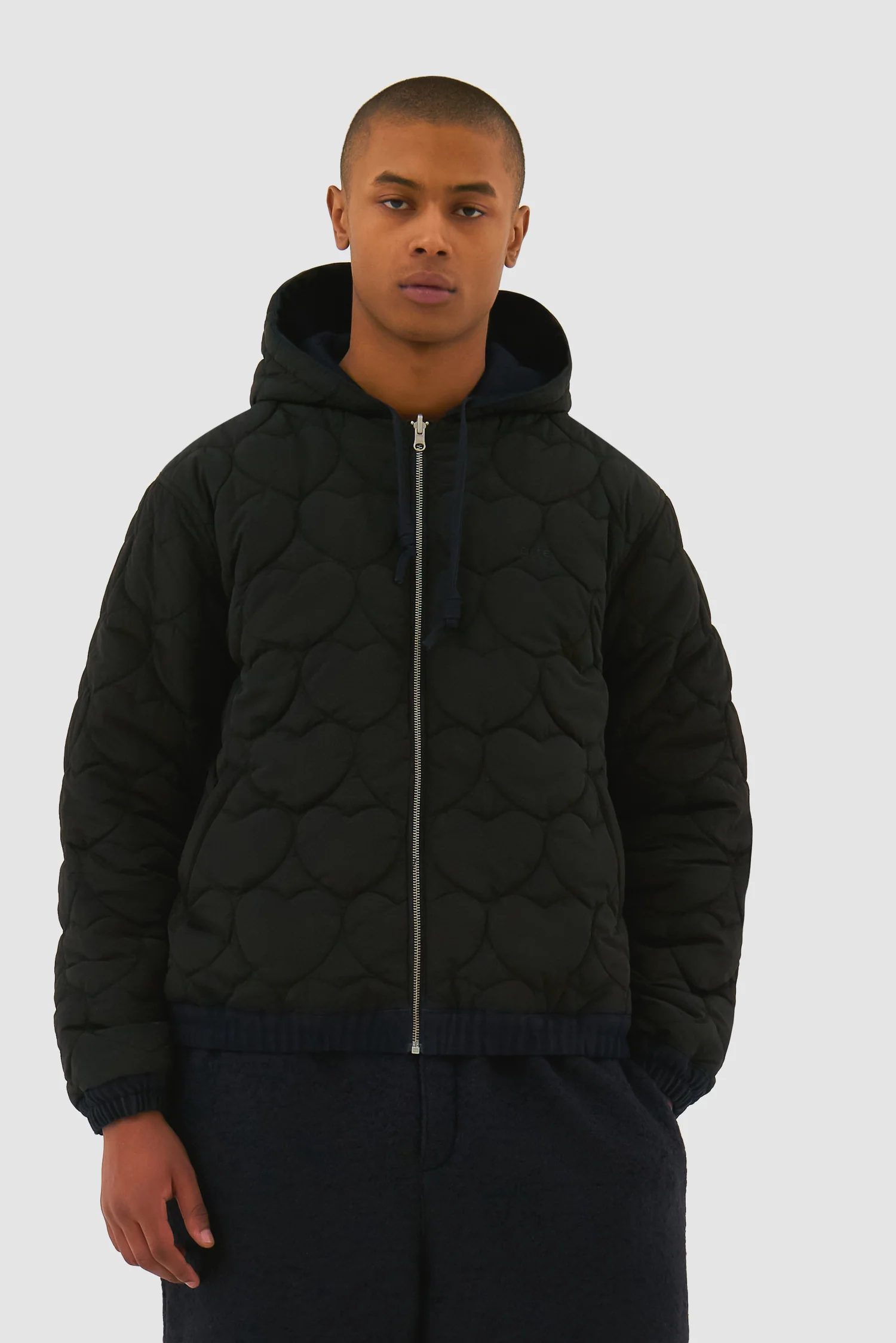 Veste à capuche réversible - Marine - Image 8