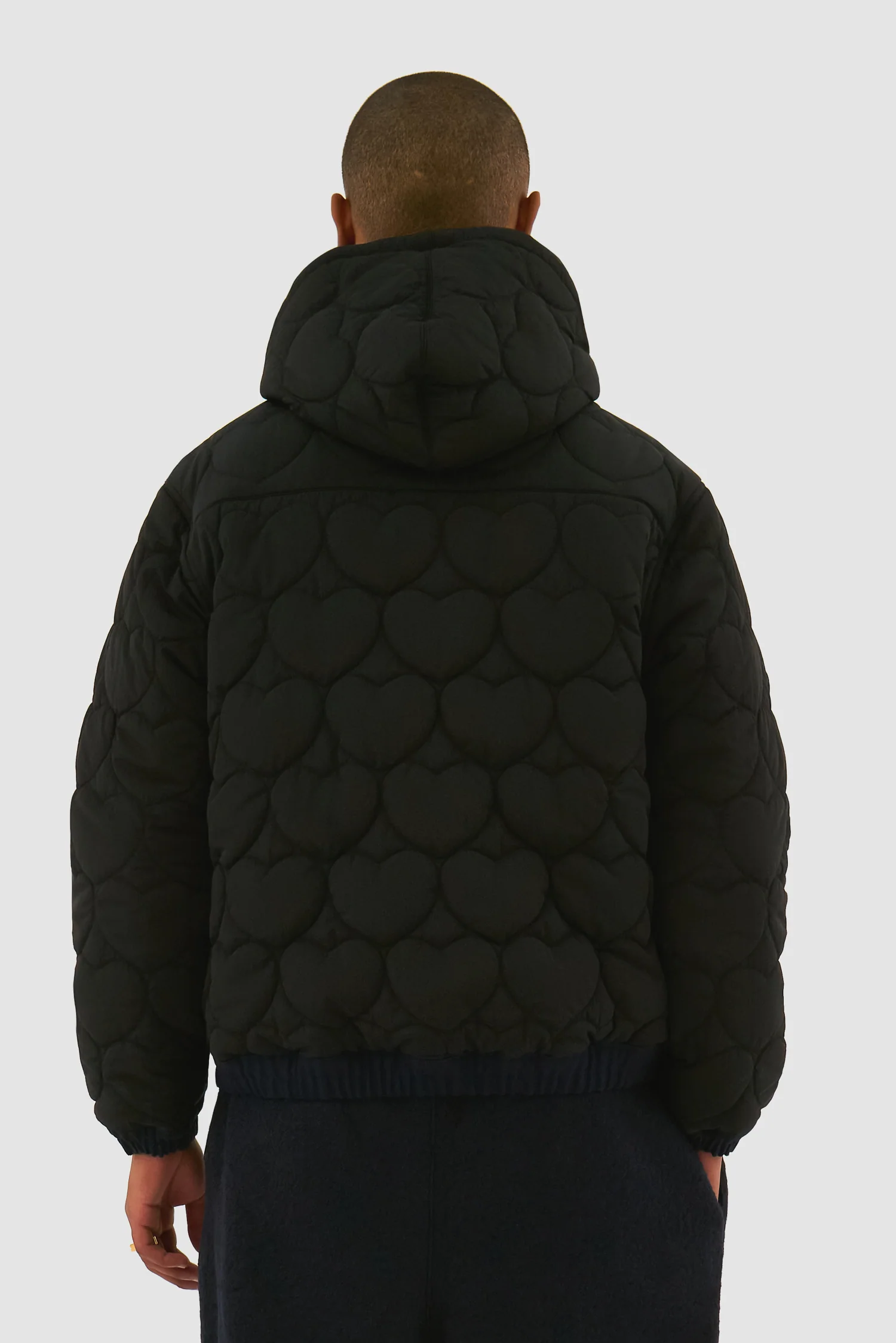 Veste à capuche réversible - Marine - Image 9