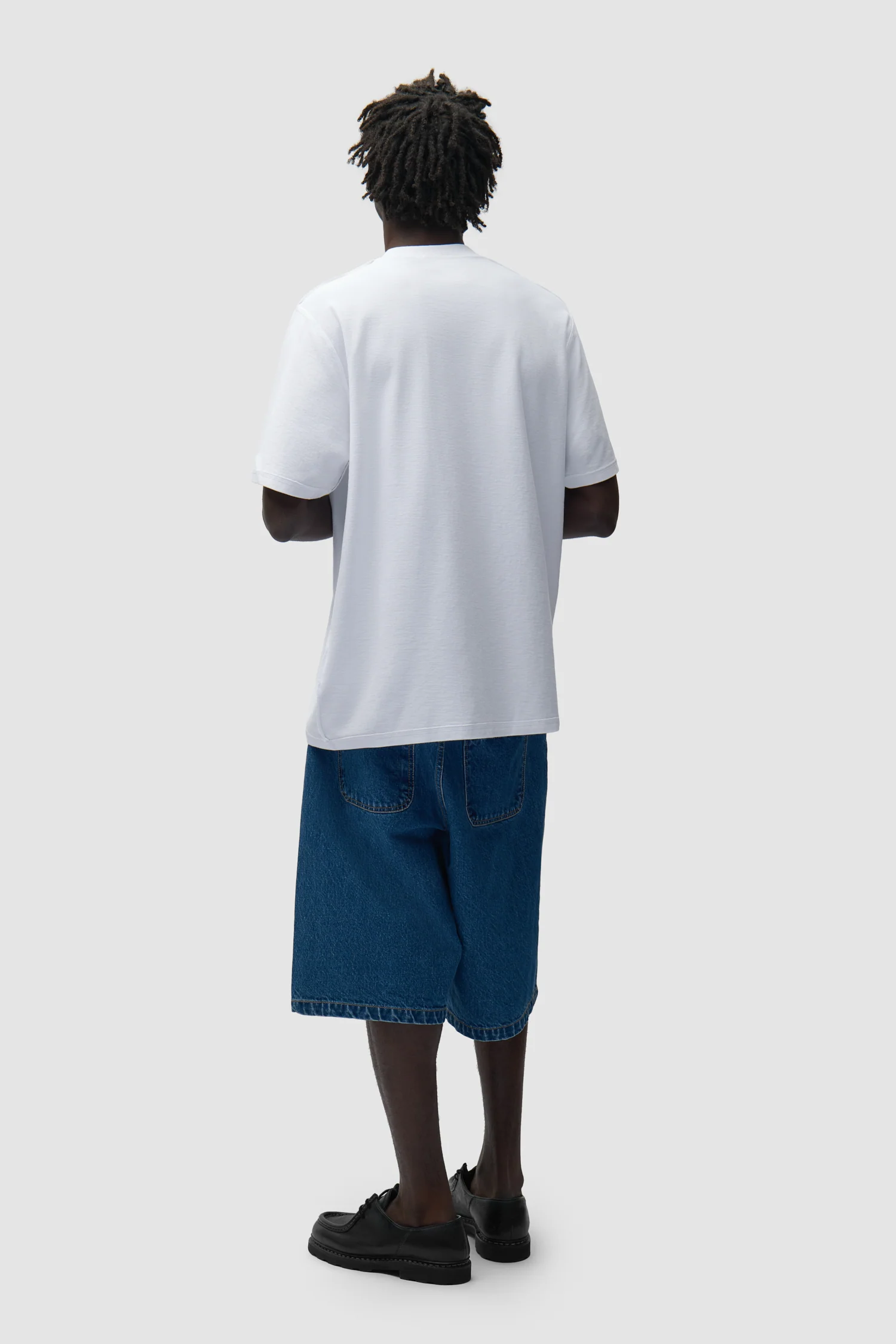 T-shirt à étiquette réversible - Blanc - Image 5