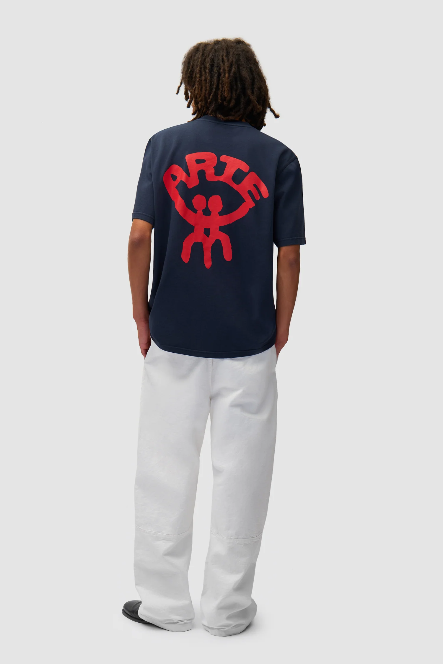 Pantalon à coupe ronde - Blanc - Image 6