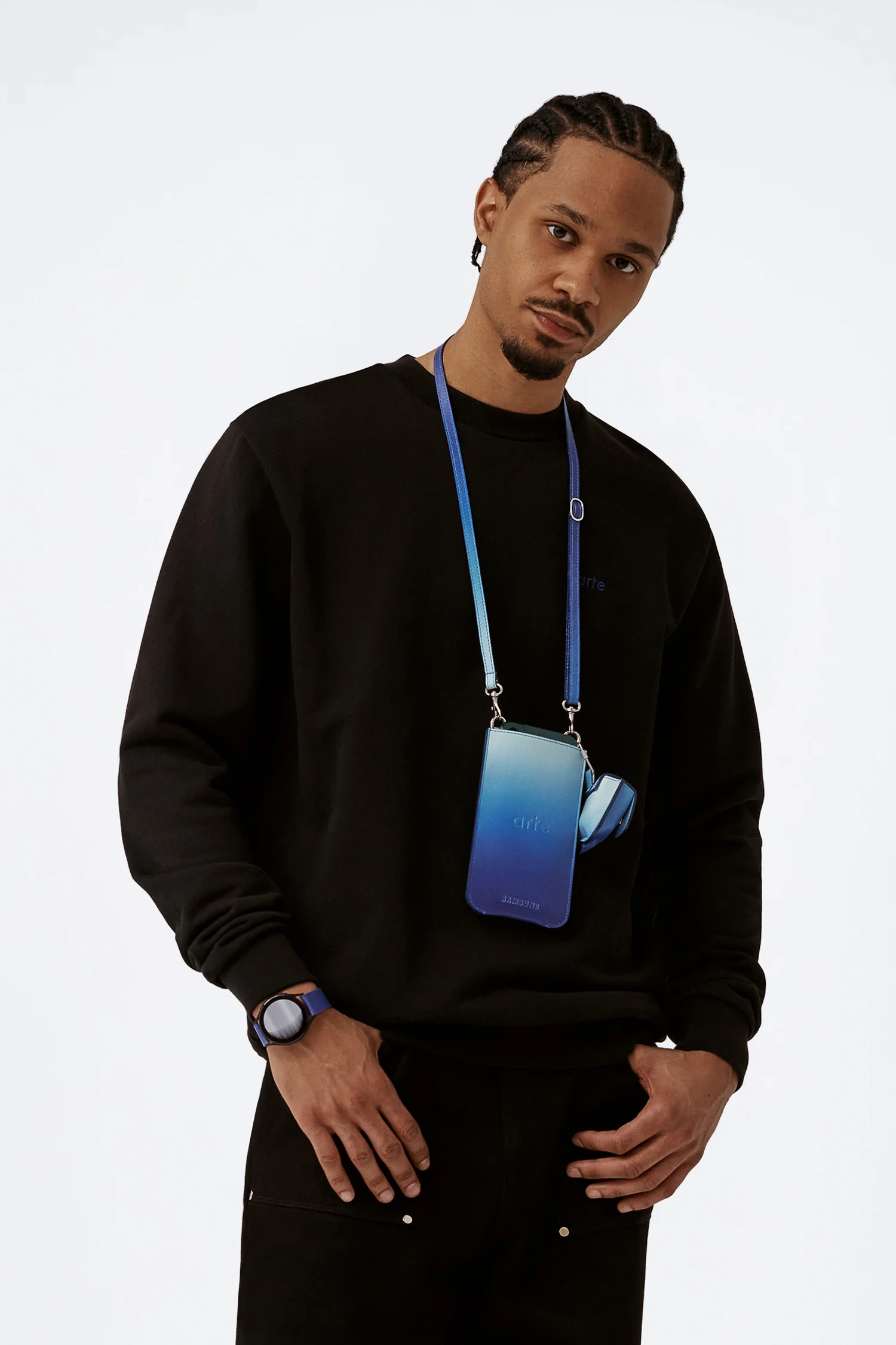 Pochette pour téléphone Samsung - Bleu dégradé - Image 2