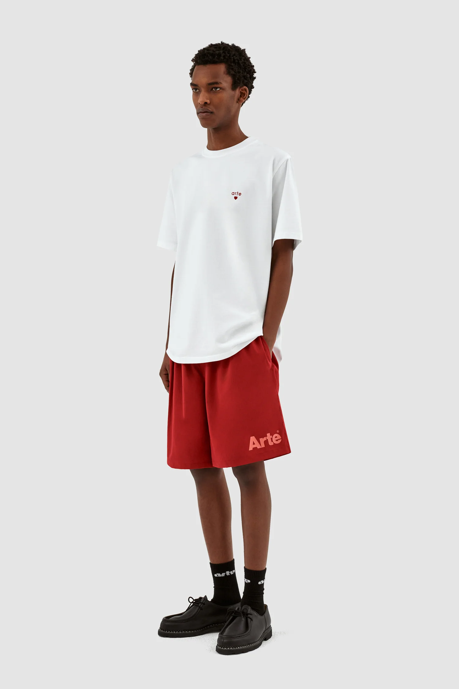Short à logo Samuel - Bordeaux - Image 5