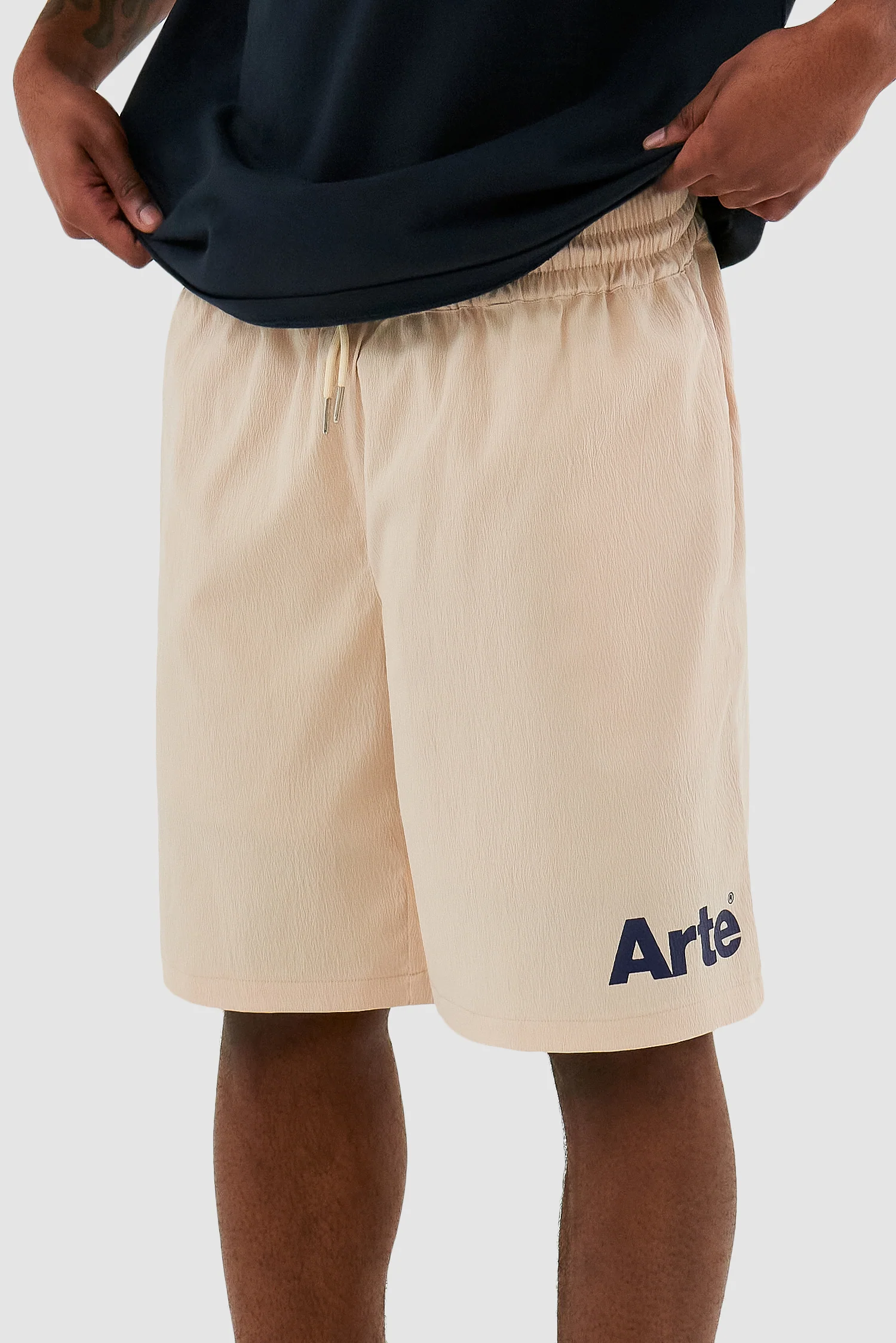 Short à logo Samuel - Crème - Image 5