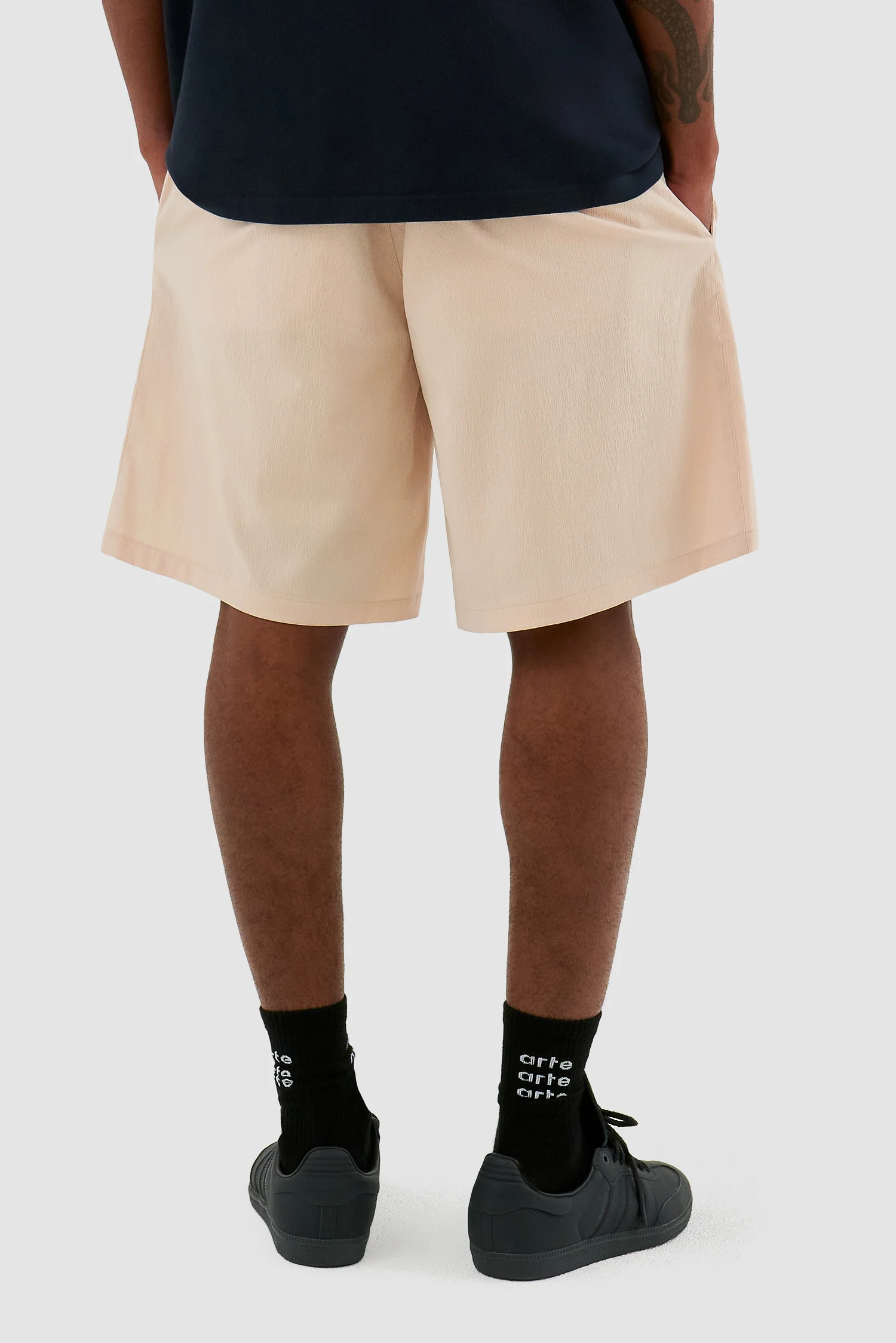 Short à logo Samuel - Crème - Image 8