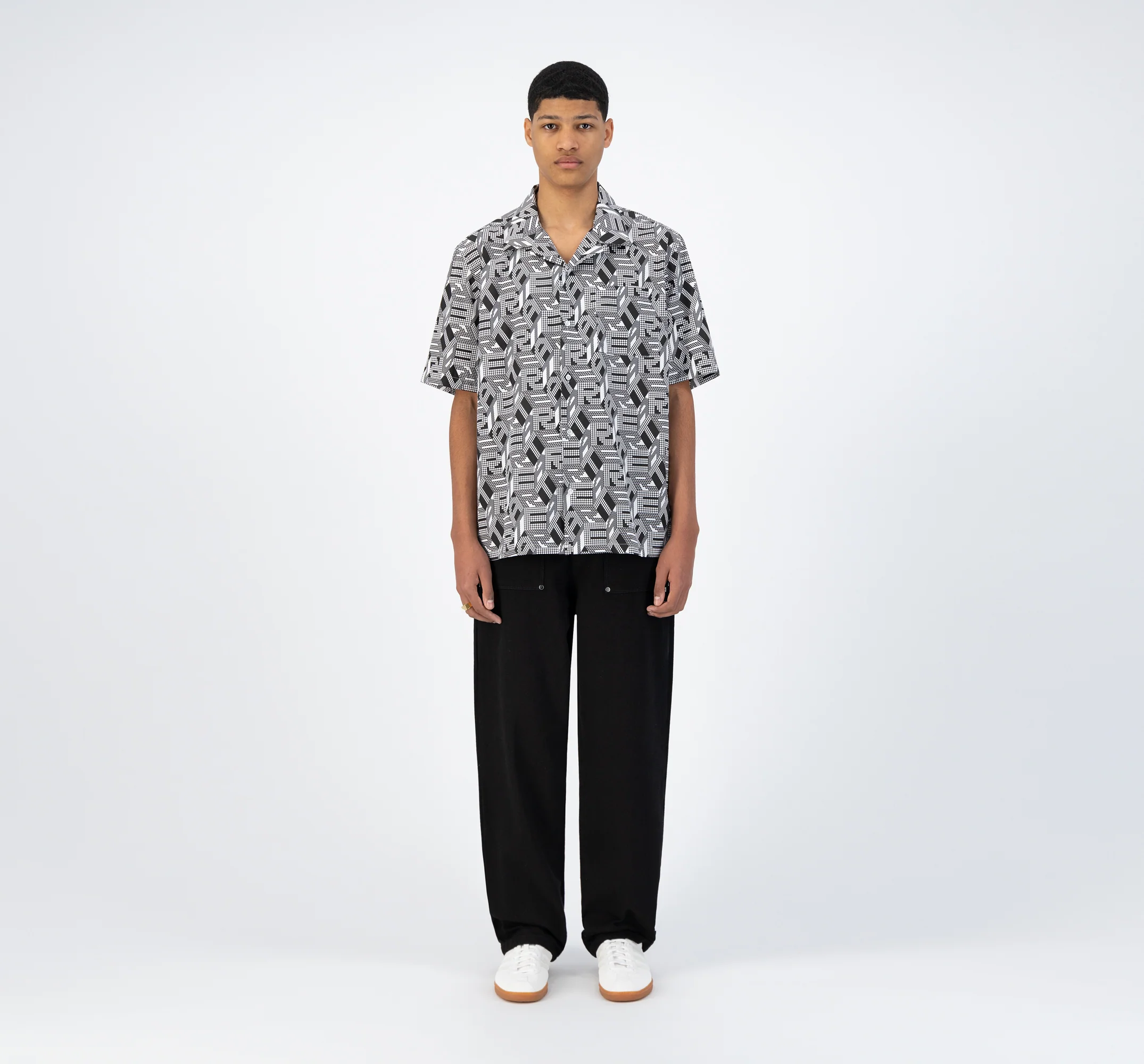 Chemise Scotti Allover - Noir/Blanc - Image 4