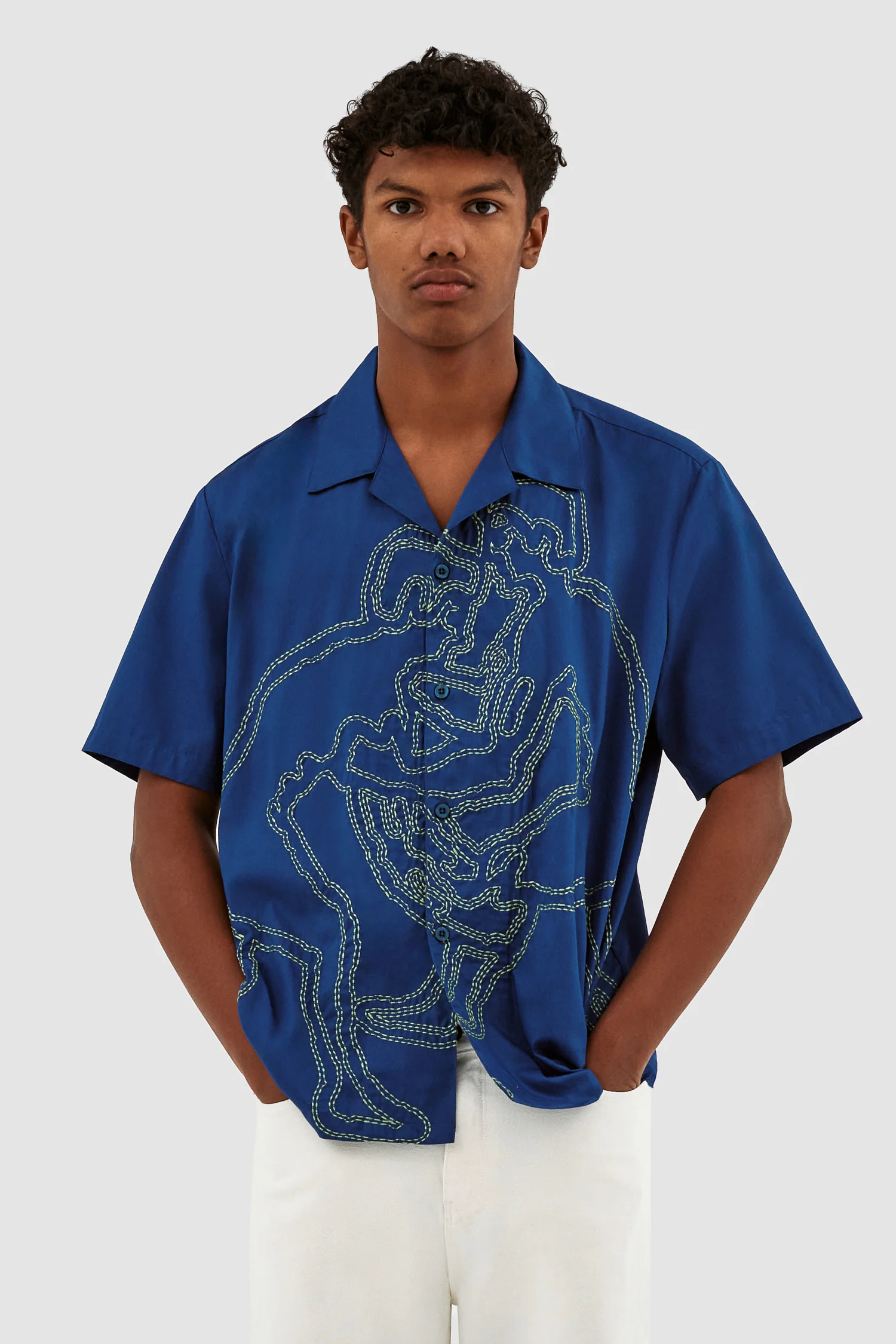 Chemise Scottie Fighter - Bleu - Image 2