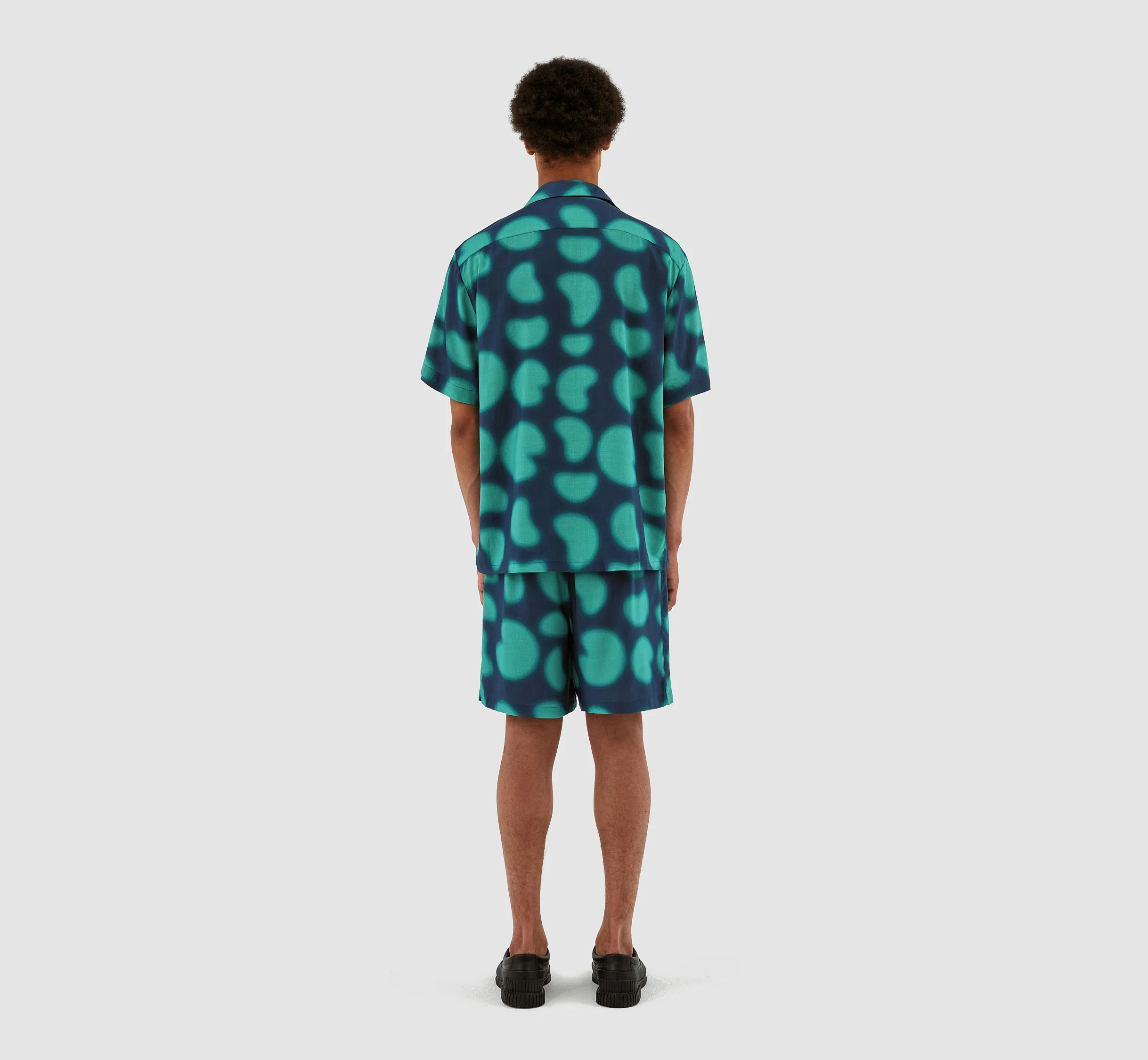 Chemise imprimée Scottie - Marine/Vert - Image 7