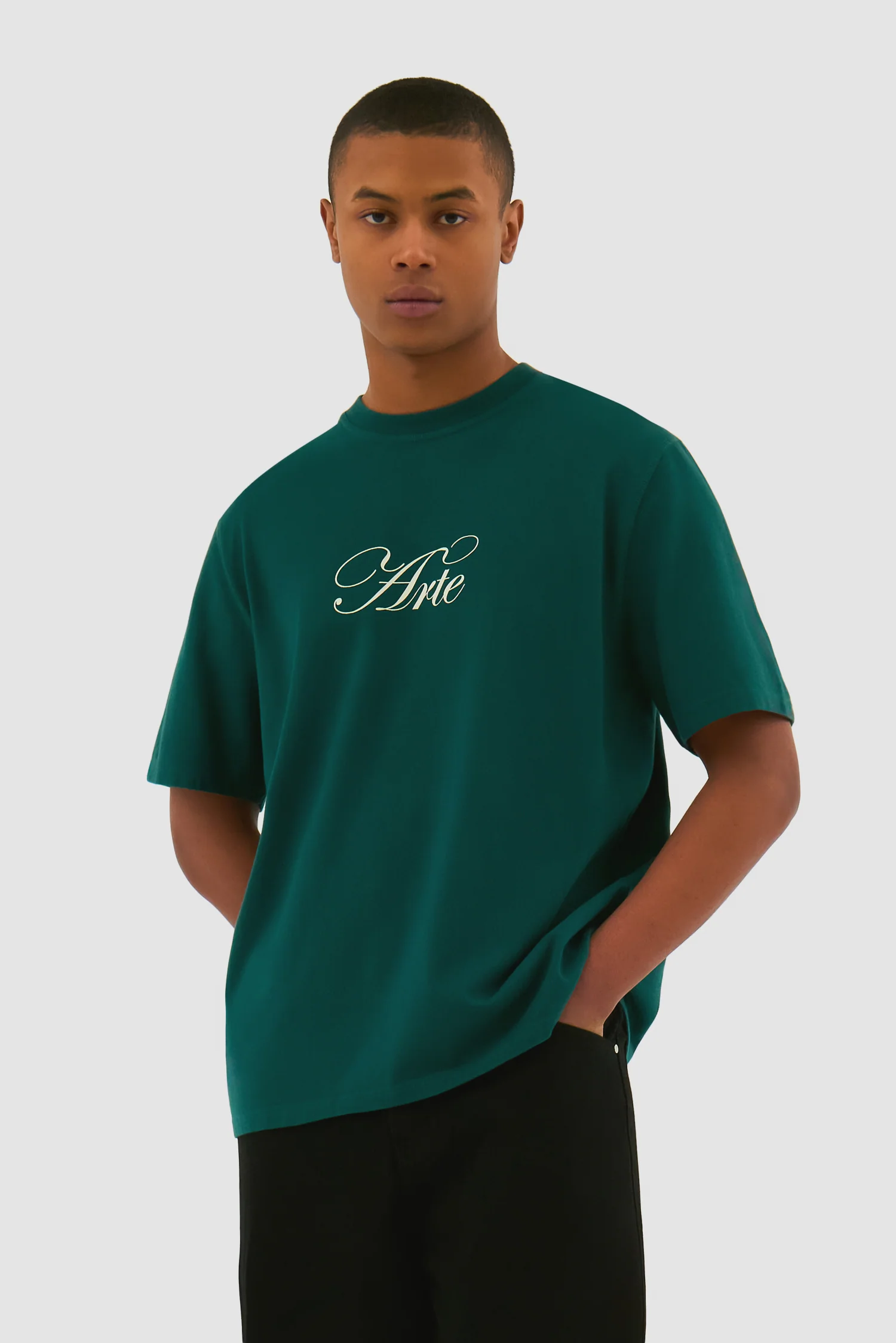 T-shirt avec logo Script - Vert - Image 2