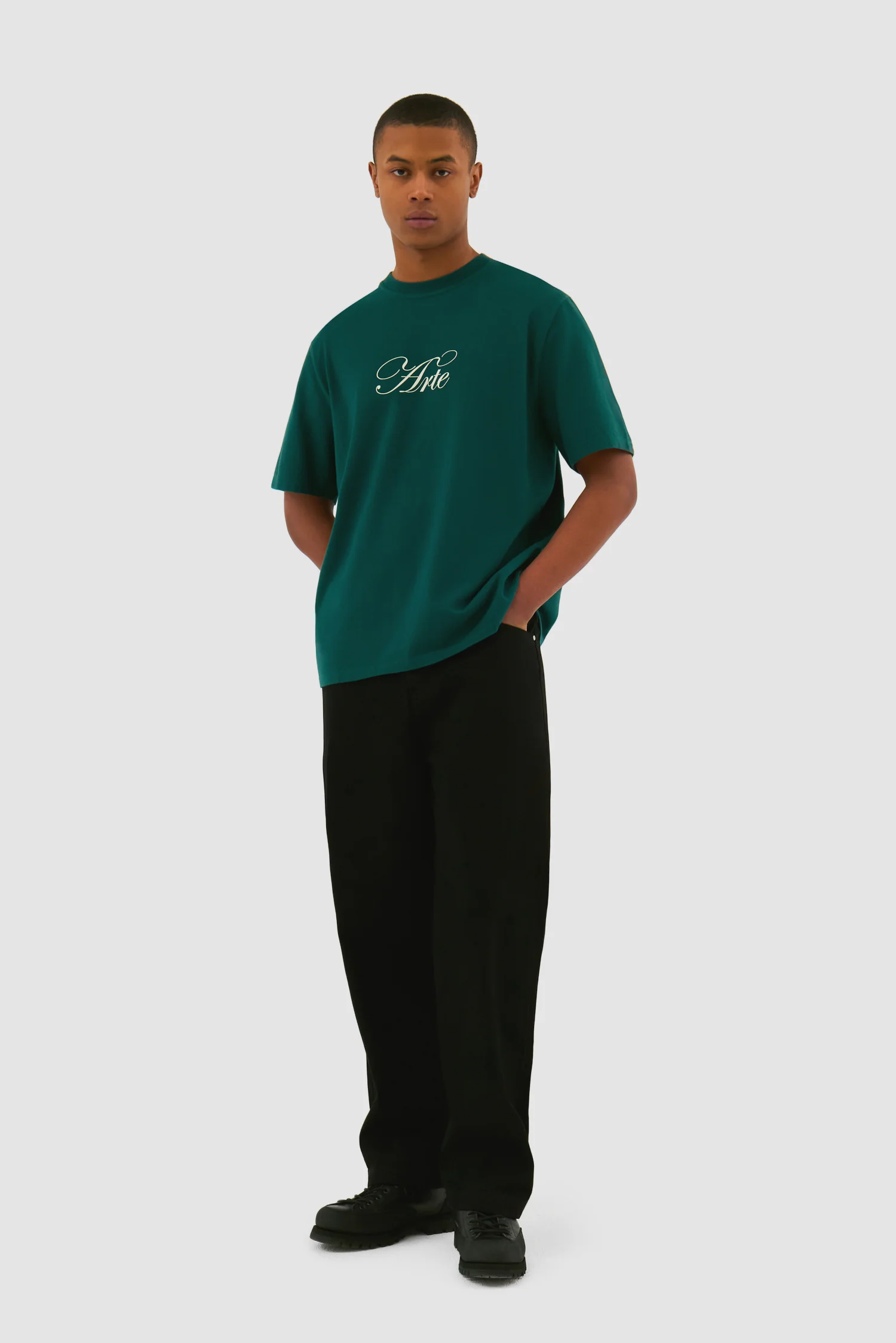 T-shirt avec logo Script - Vert - Image 4