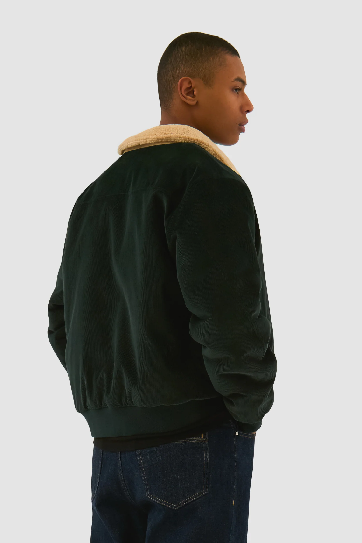 Veste Sherpa - Vert - Image 3