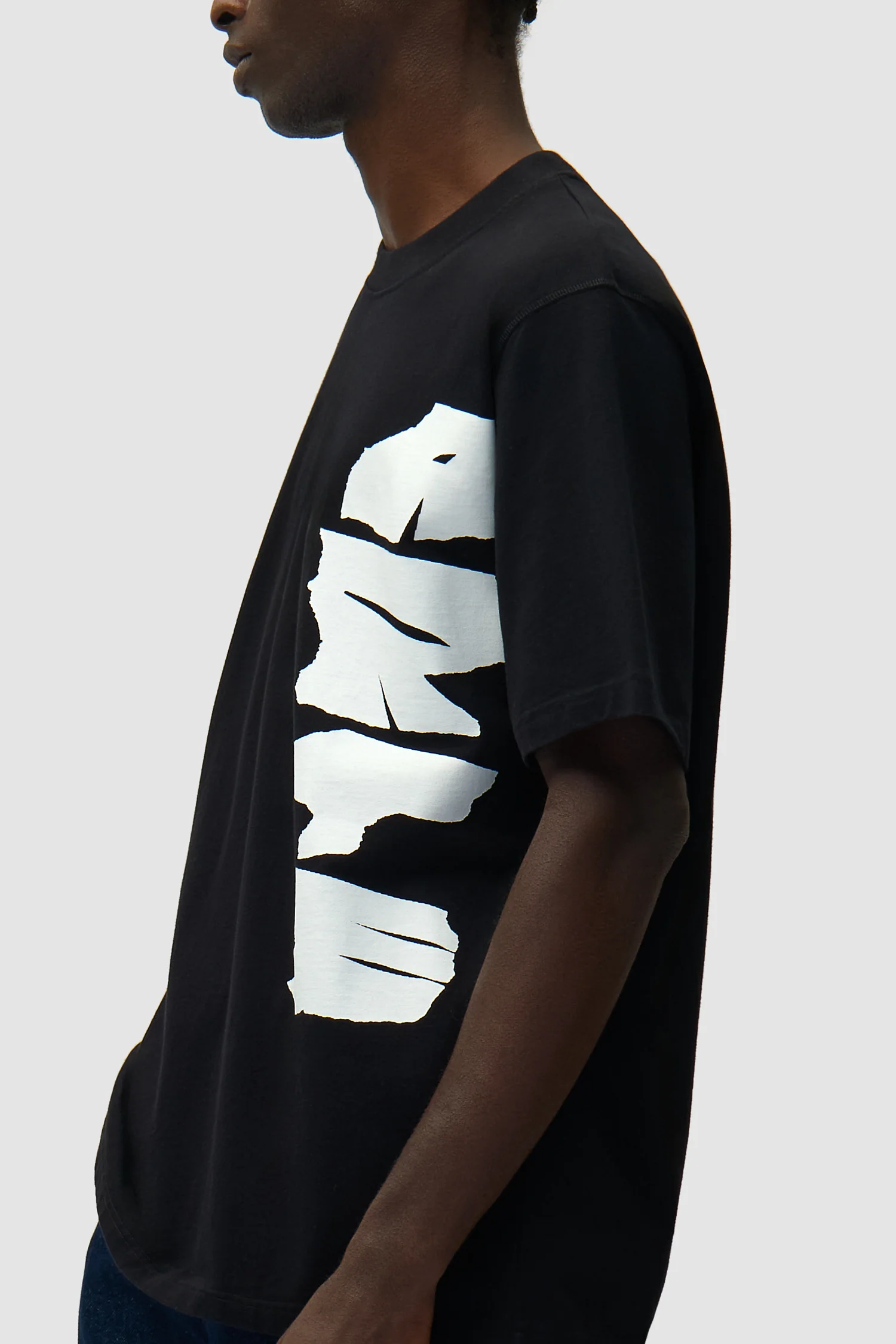 T-shirt avec logo sur le côté - Noir - Image 7