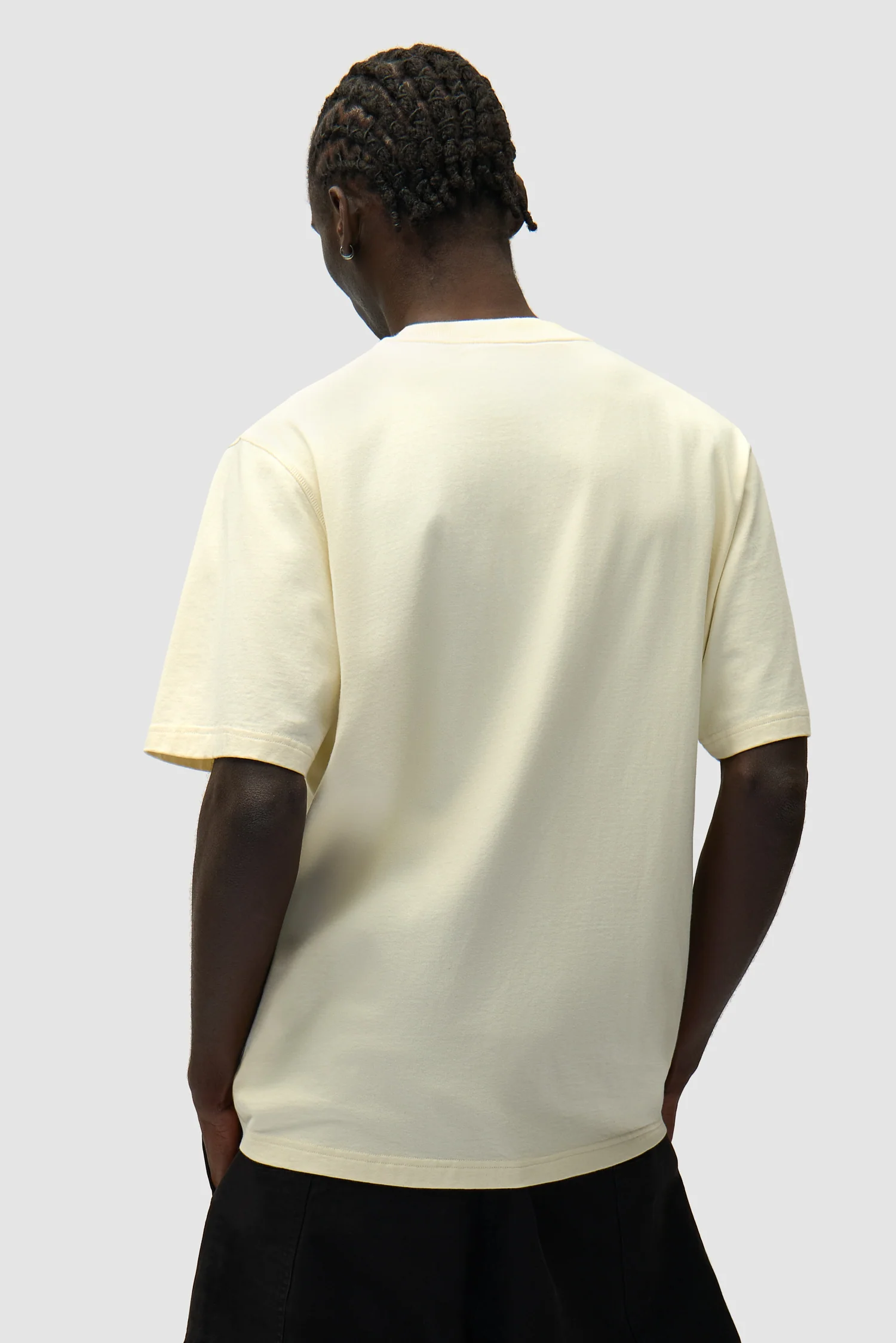 T-shirt avec logo sur le côté - Crème - Image 3