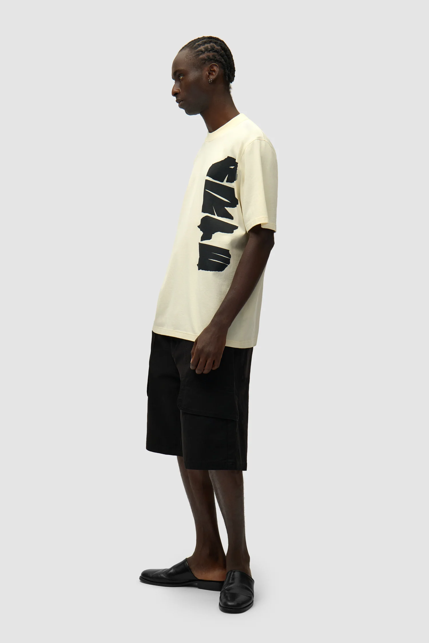 T-shirt avec logo sur le côté - Crème - Image 5