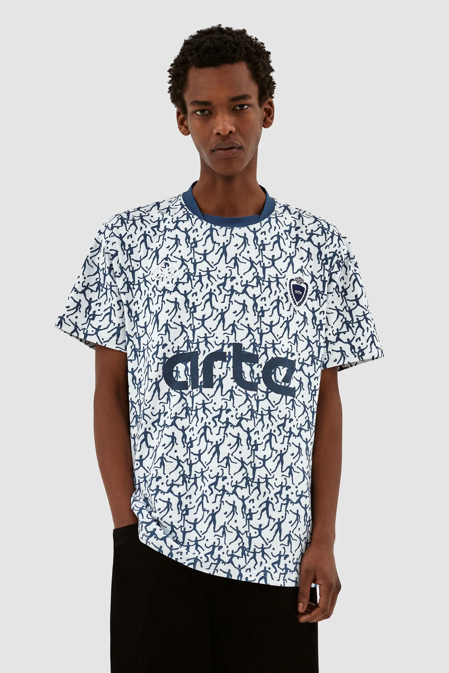 Chemise Silvester - Blanc/Marine - Image 2
