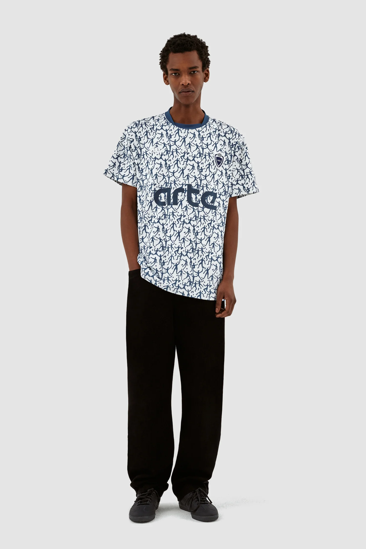 Chemise Silvester - Blanc/Marine - Image 4