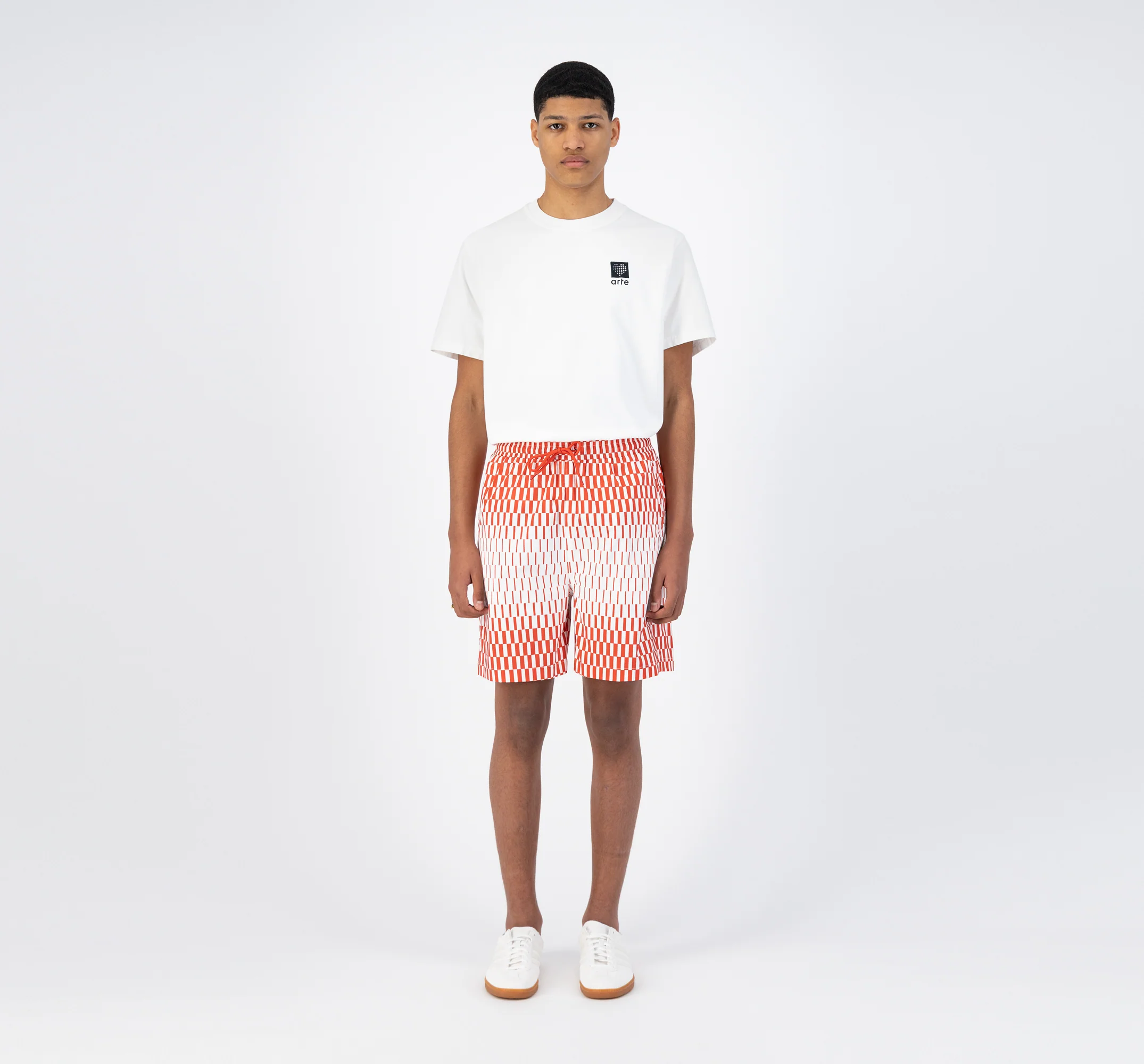 Short Soto Retan - Rouge/Blanc - Image 4