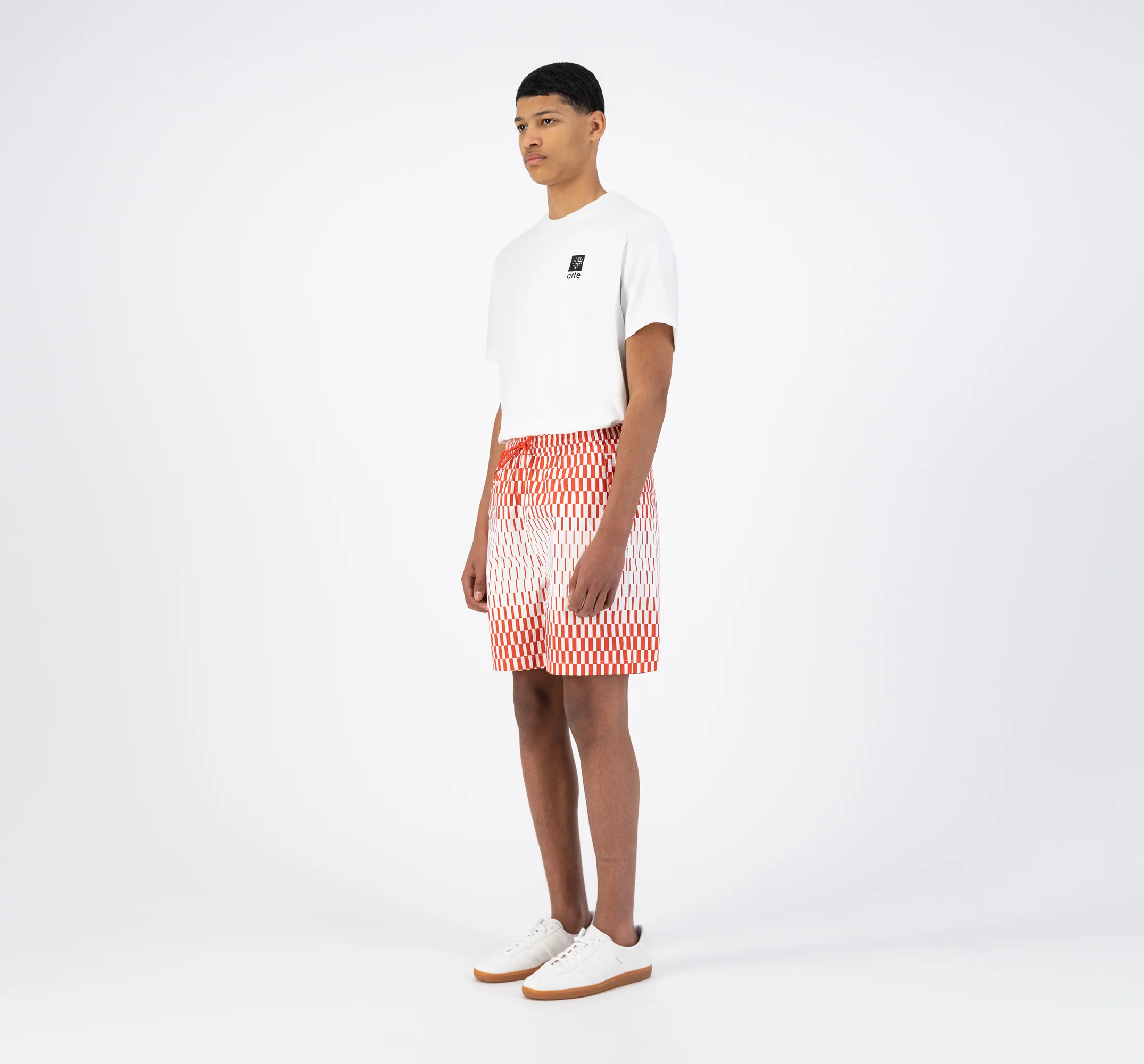 Short Soto Retan - Rouge/Blanc - Image 5