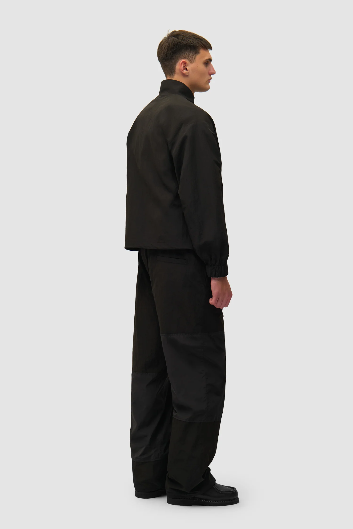 Veste de survêtement carrée - Noir - Image 6