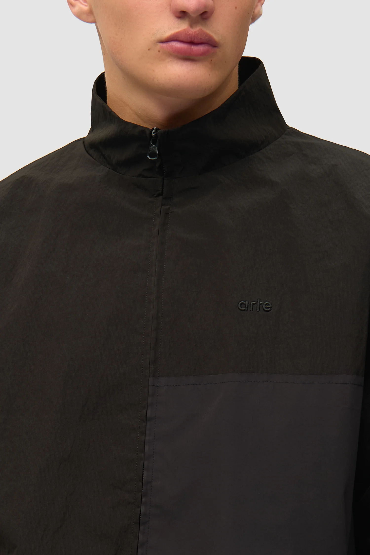 Veste de survêtement carrée - Noir - Image 8