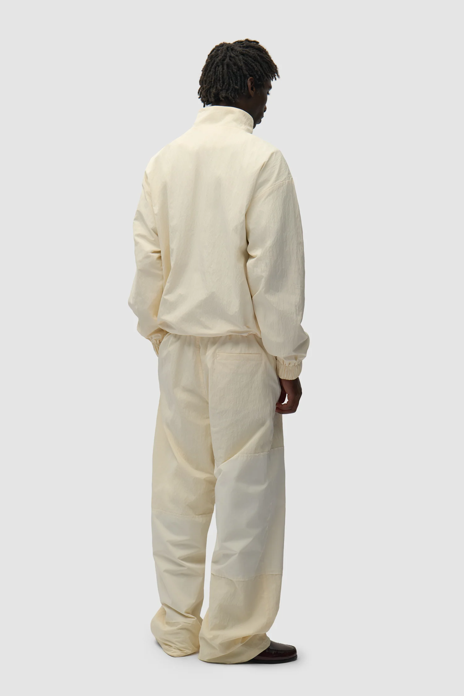 Veste de survêtement carrée - Crème - Image 6