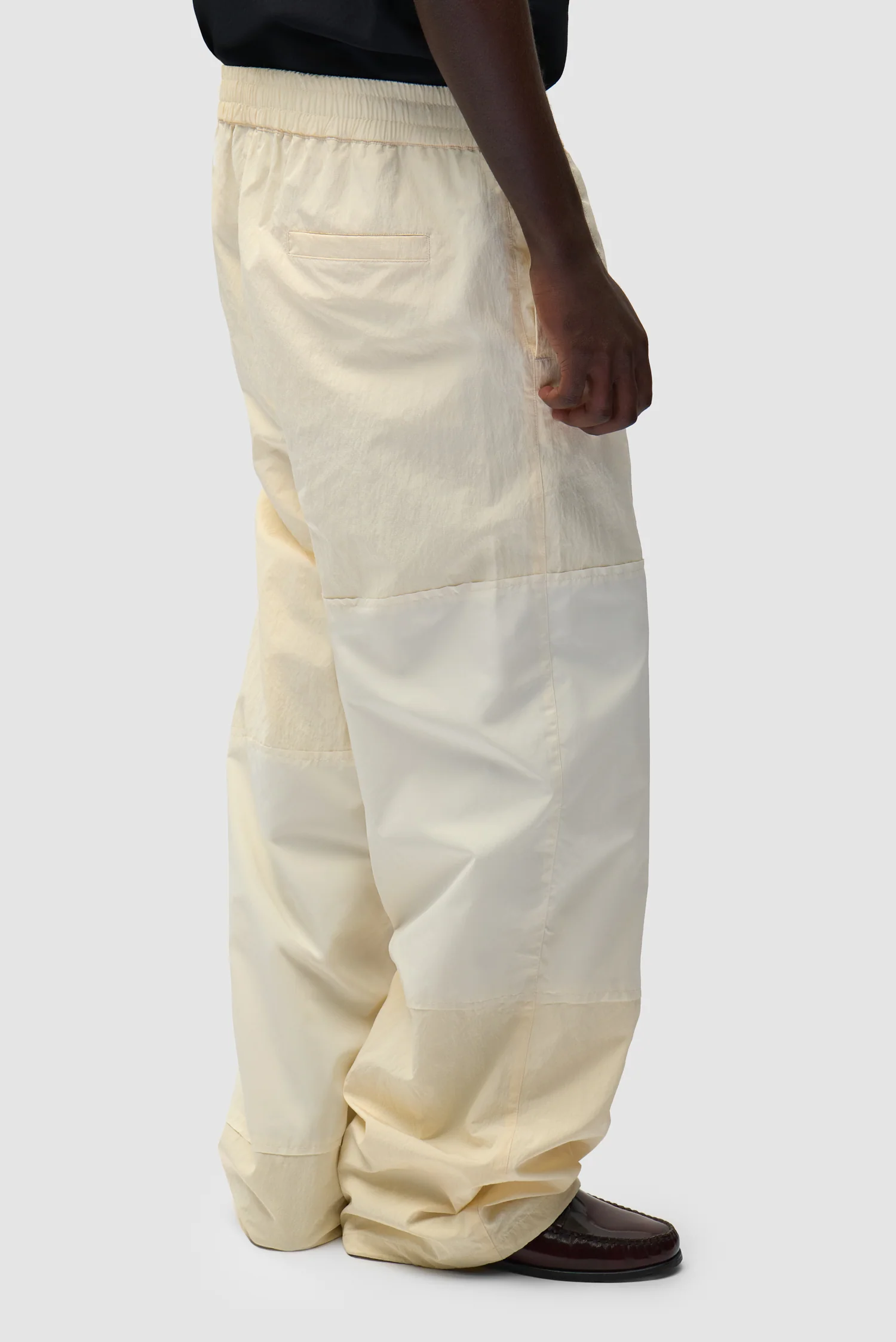 Pantalon de survêtement carré - Crème - Image 4