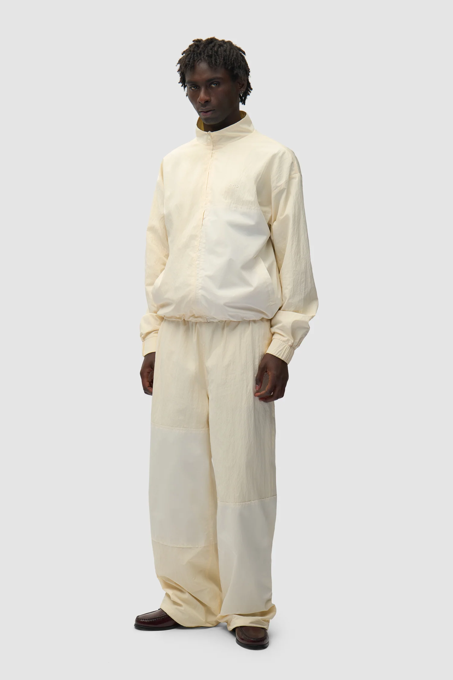Pantalon de survêtement carré - Crème - Image 7