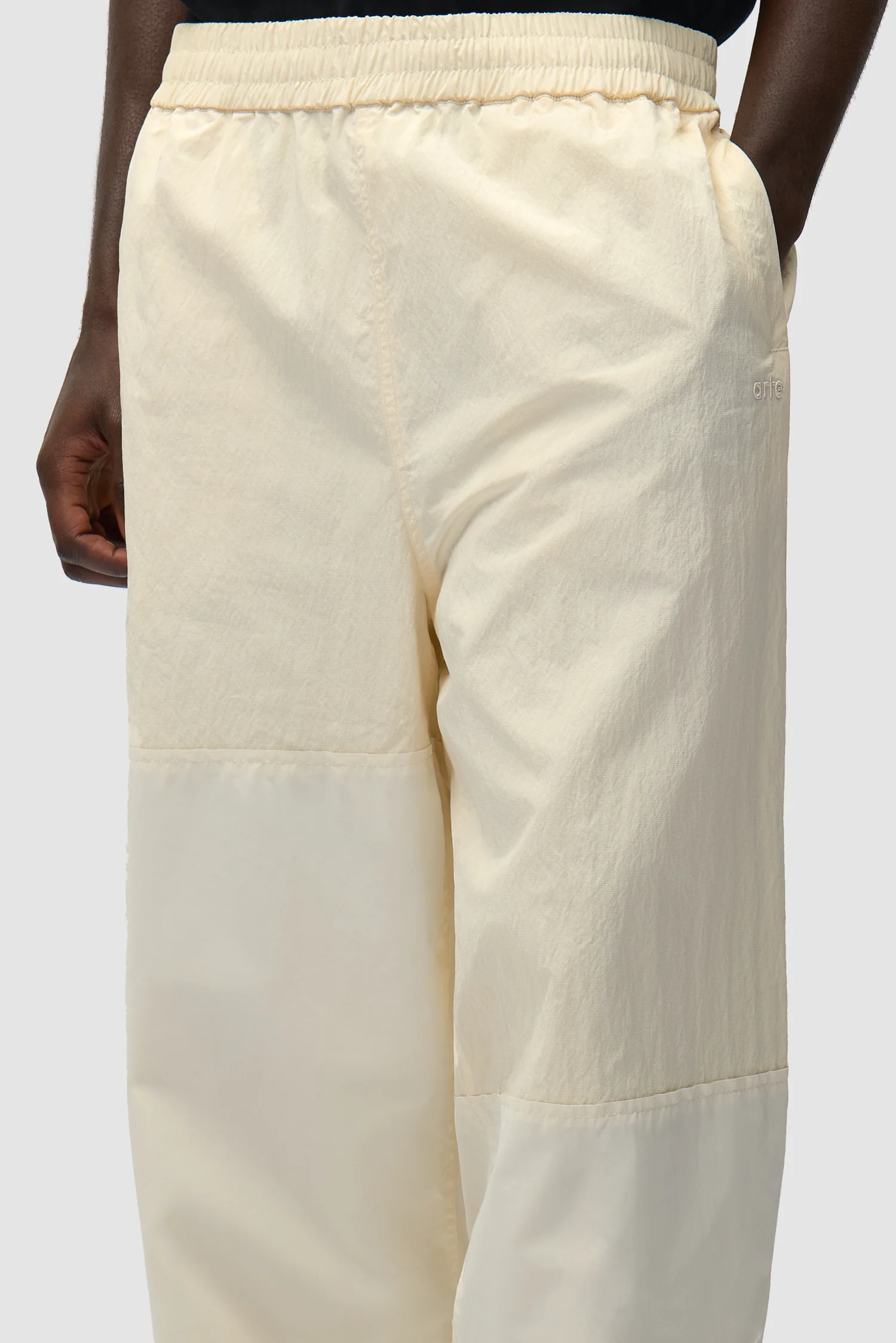 Pantalon de survêtement carré - Crème - Image 8